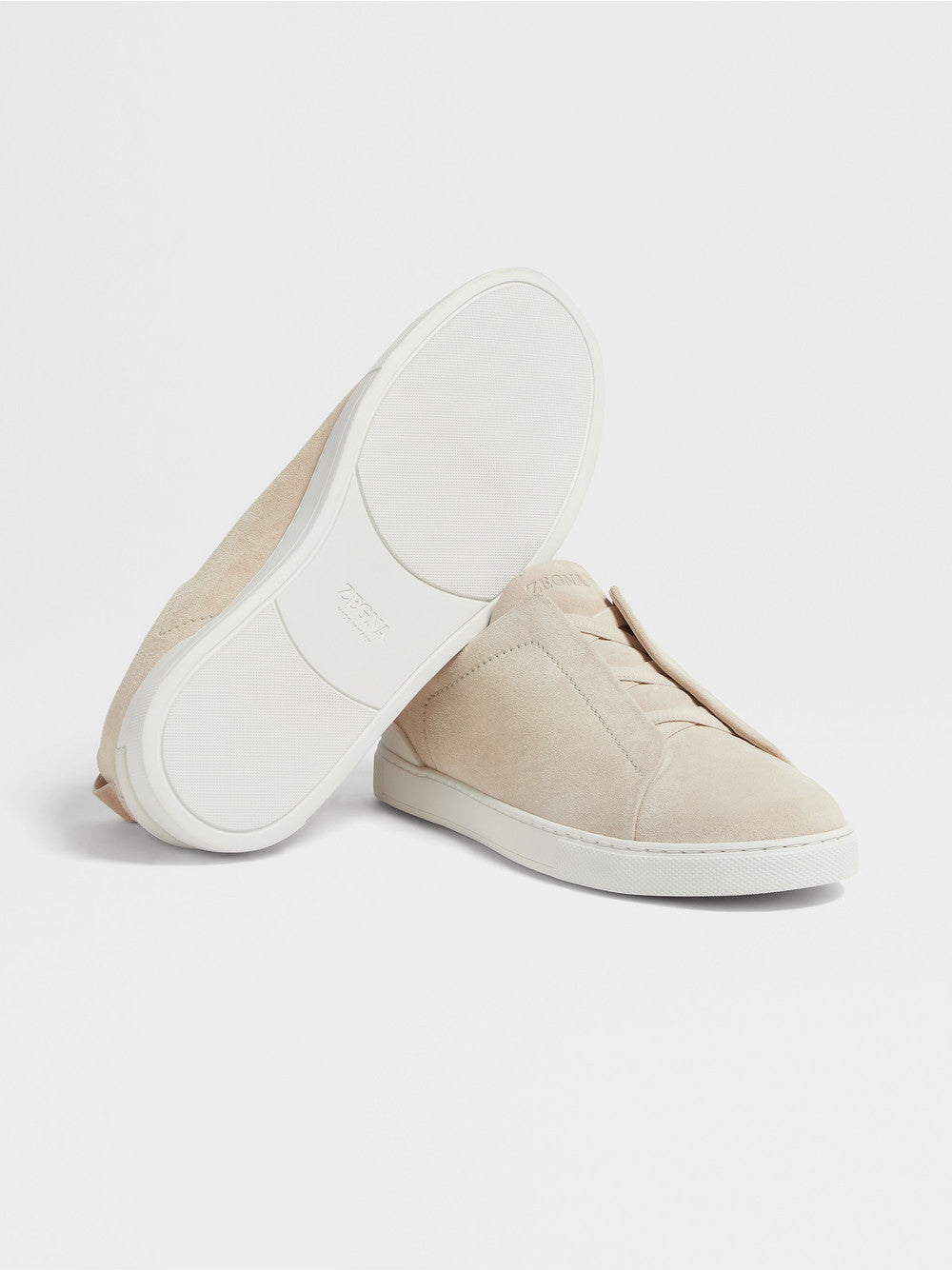 LIGHT BEIGE SUEDE TRIPLE STITCH™ SNEAKERS