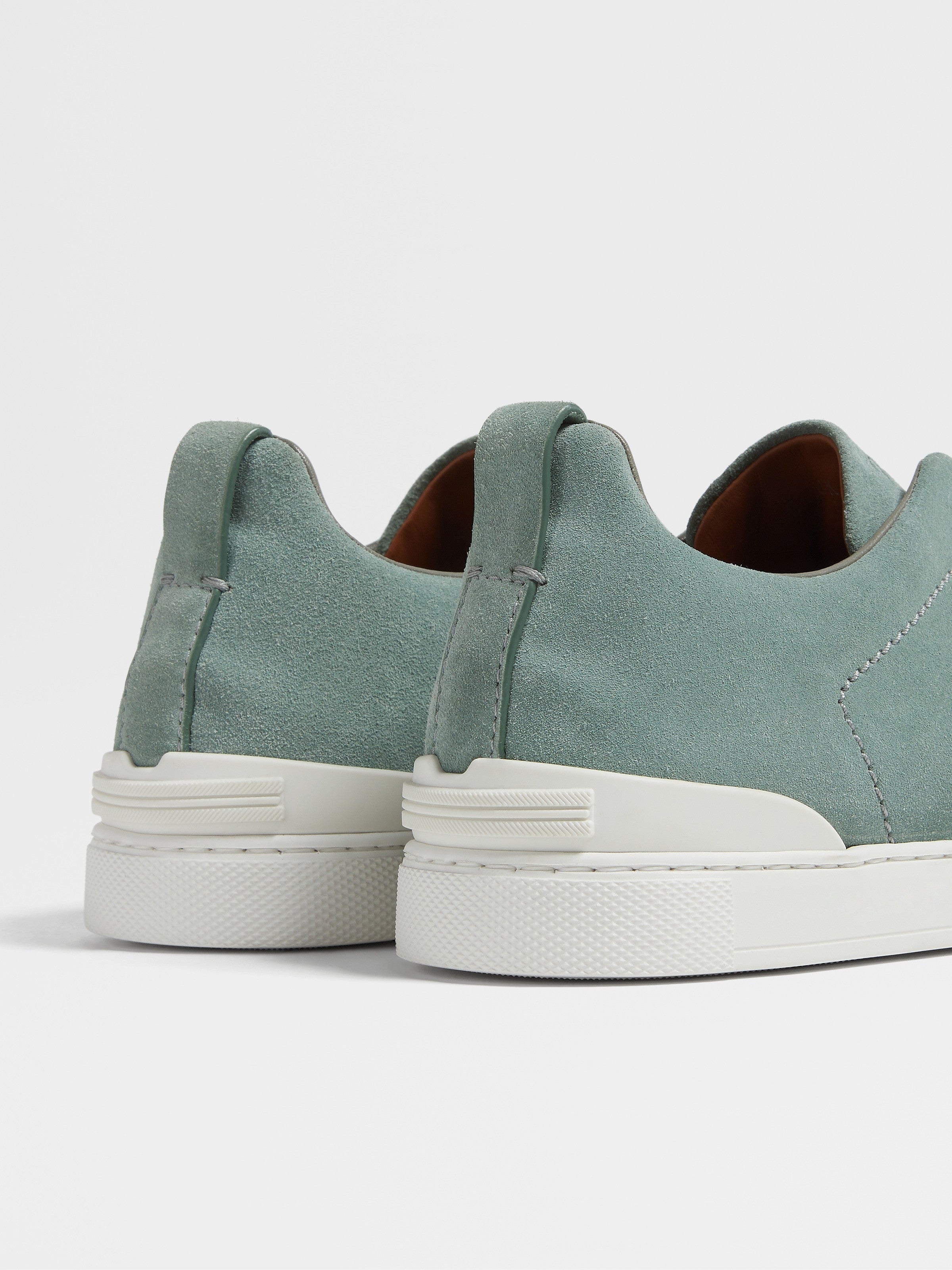 SAGE GREEN SUEDE TRIPLE STITCH™ SNEAKERS