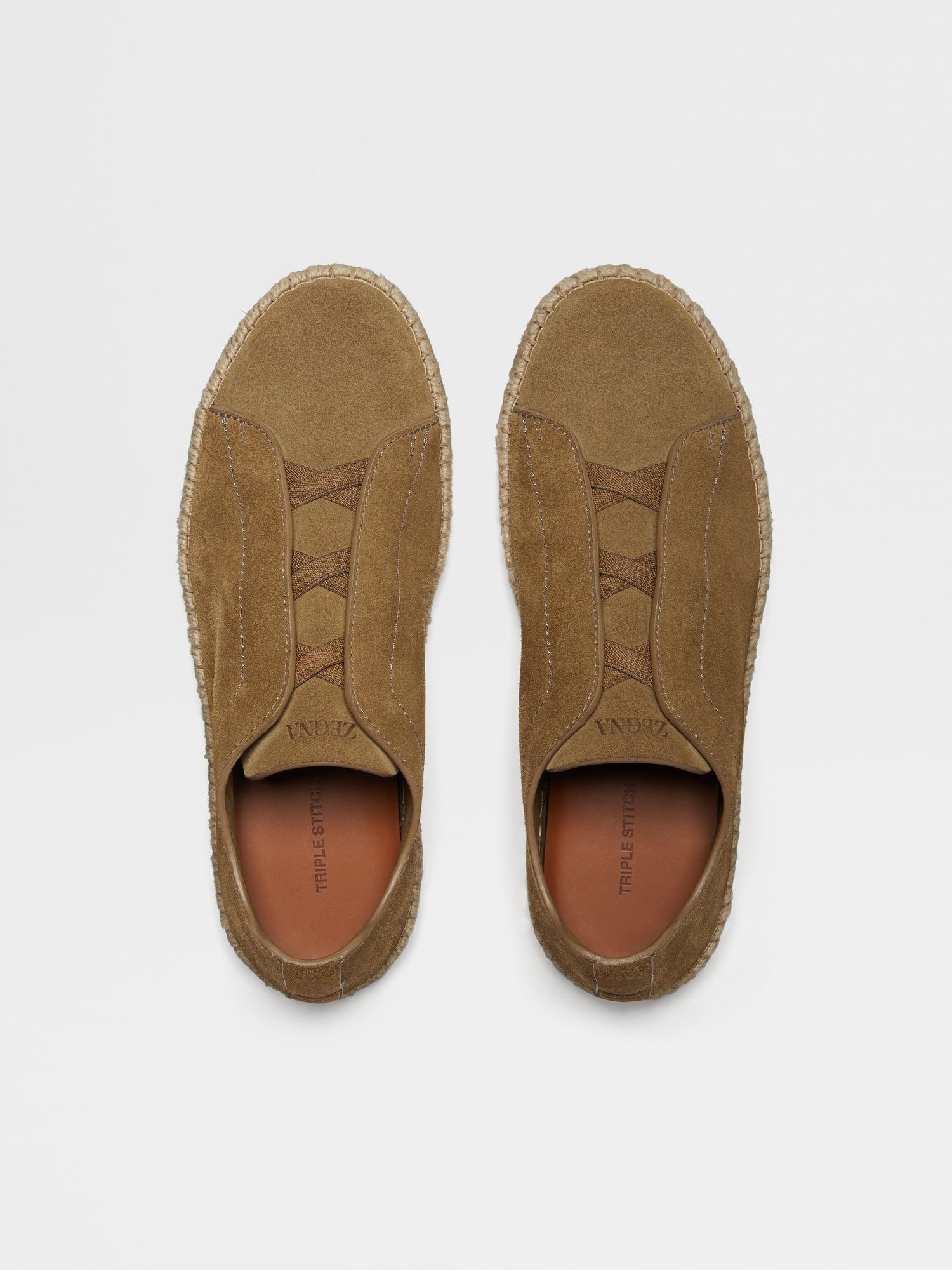 OLIVE GREEN SUEDE TRIPLE STITCH™ ESPADRILLES