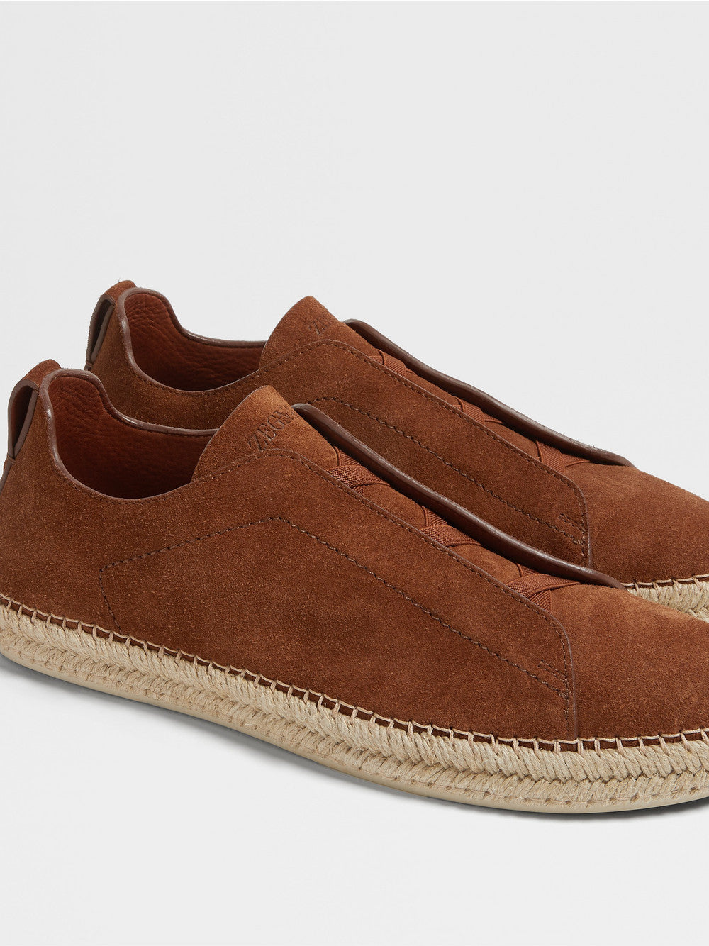 Foliage Suede Triple Stitch Espadrilles