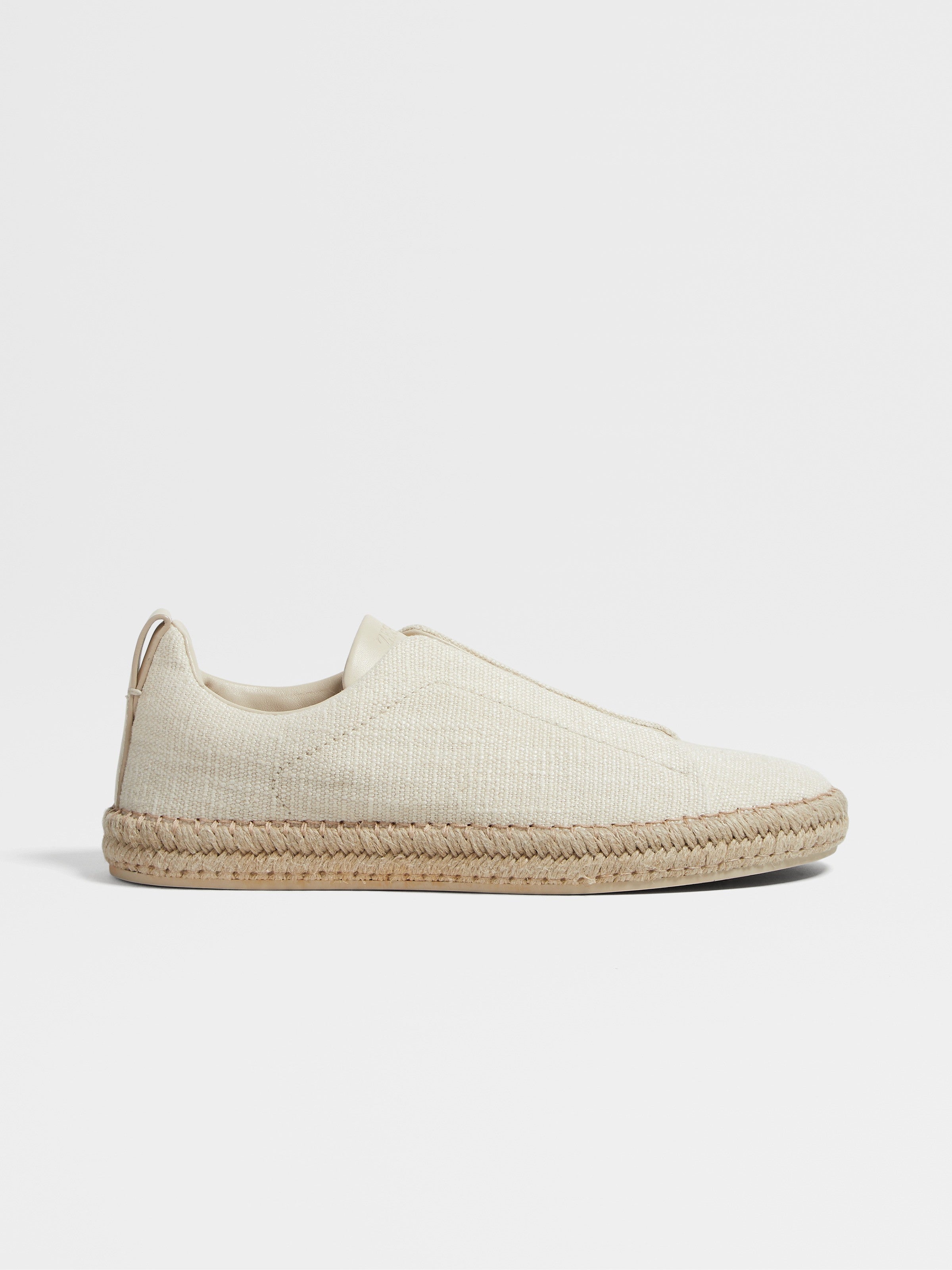 OFF WHITE LINEN BLEND TRIPLE STITCH™ ESPADRILLES