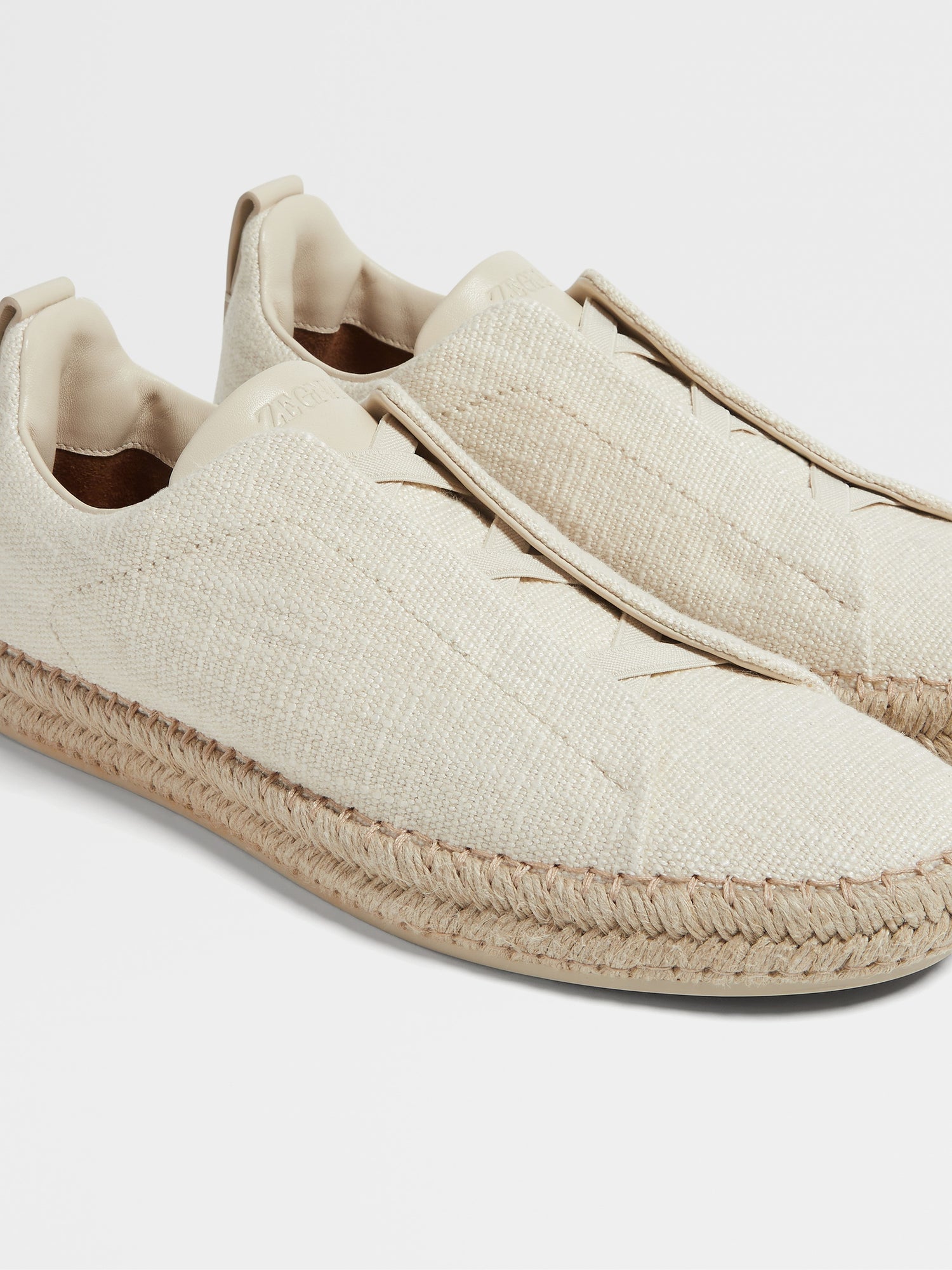 OFF WHITE LINEN BLEND TRIPLE STITCH™ ESPADRILLES