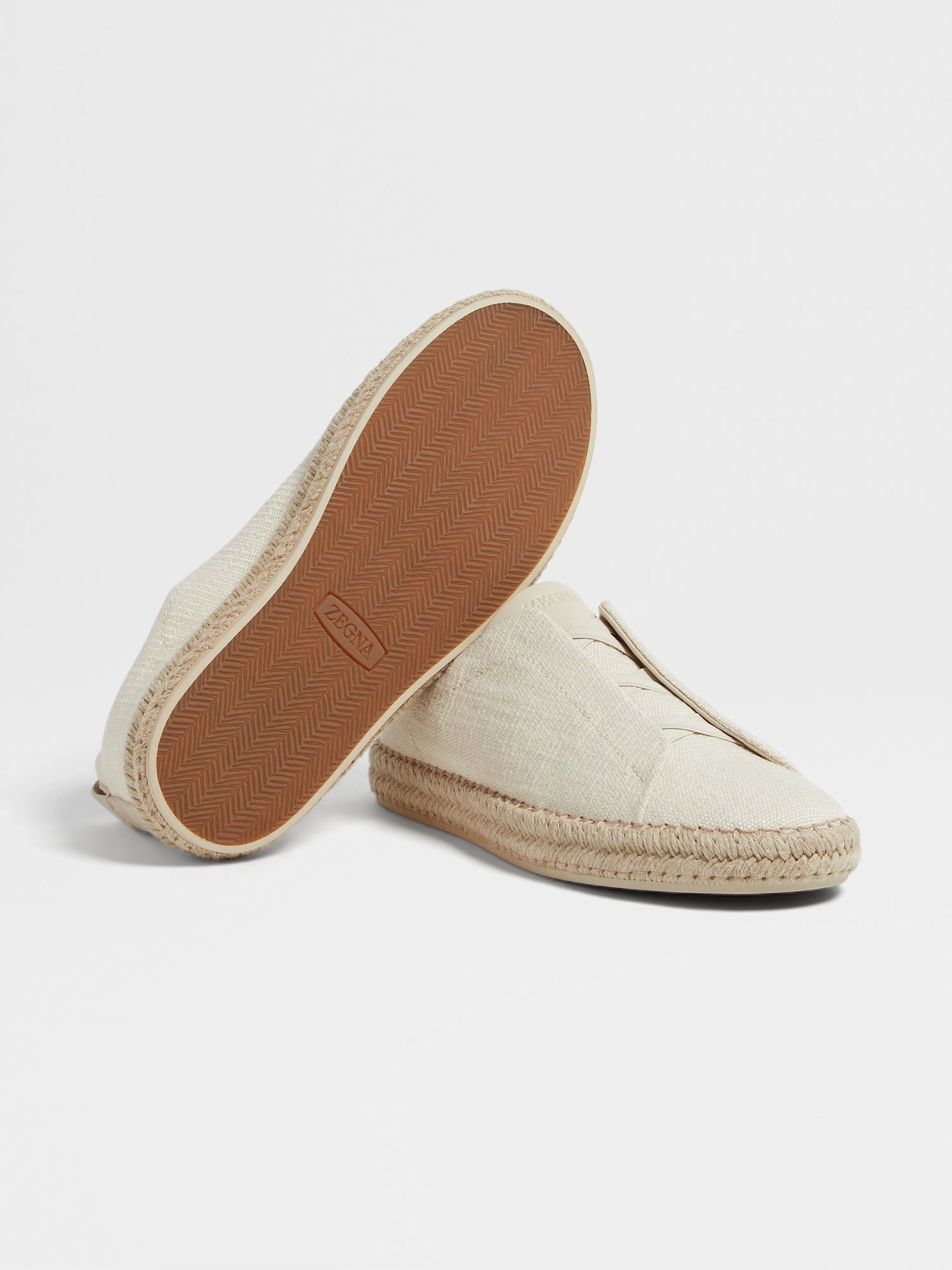 OFF WHITE LINEN BLEND TRIPLE STITCH™ ESPADRILLES