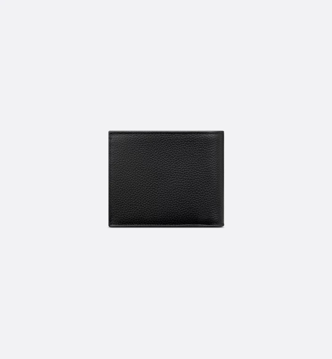 Saddle Bifold Card Holder Black Grained Calfskin Marquetry And Black Dior Oblique Jacquard