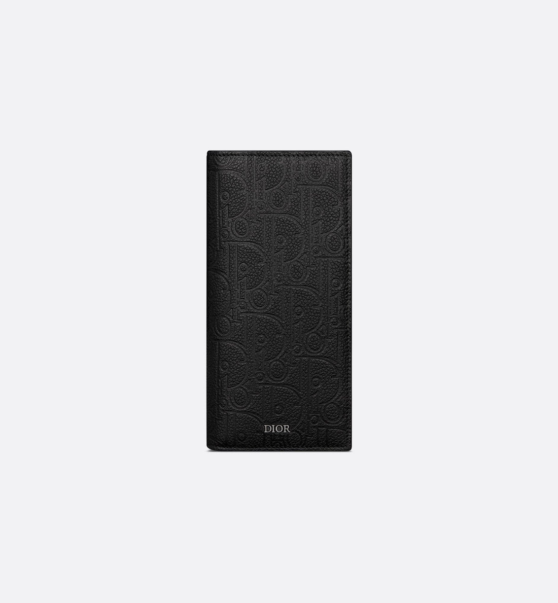 Vertical Bifold Wallet Black Dior Gravity Leather