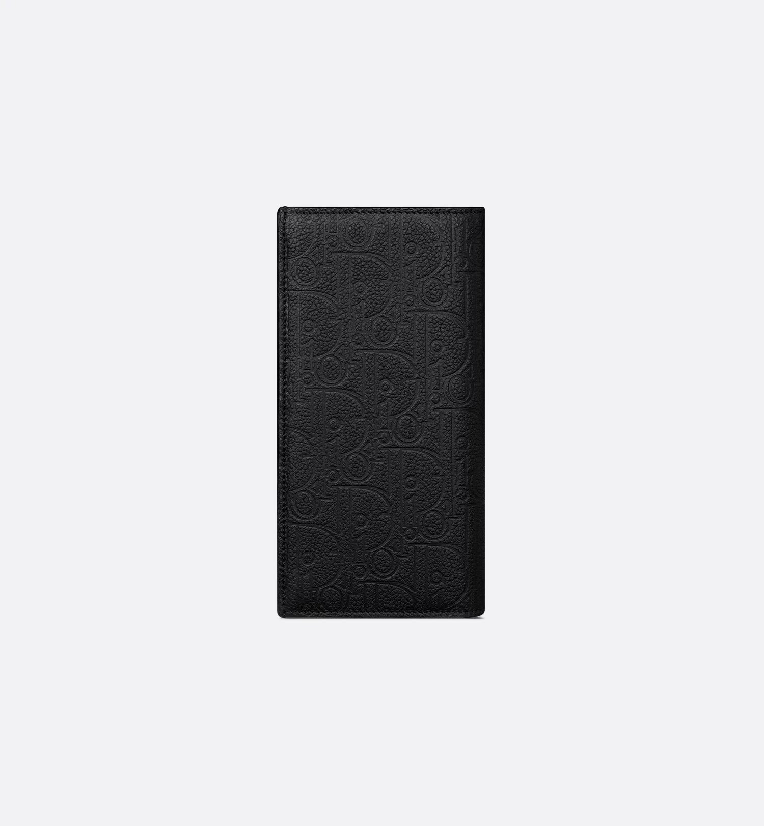 Vertical Bifold Wallet Black Dior Gravity Leather