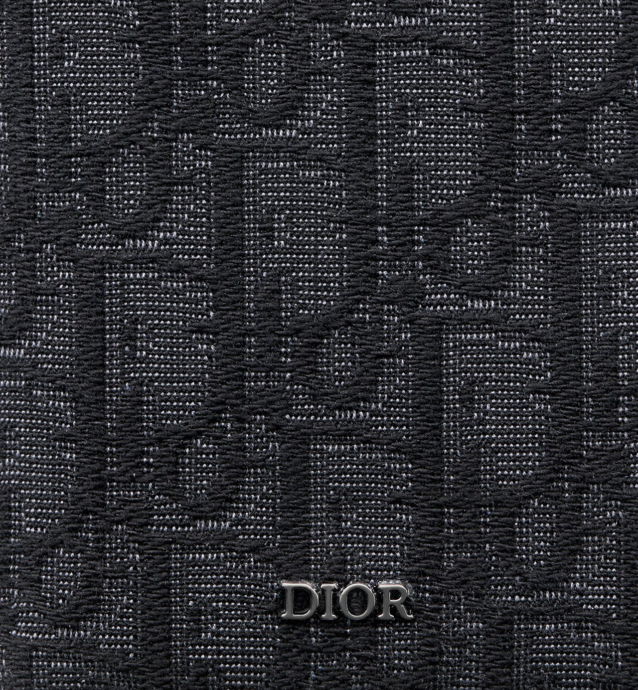 Compact Vertical Wallet Black Dior Oblique Jacquard