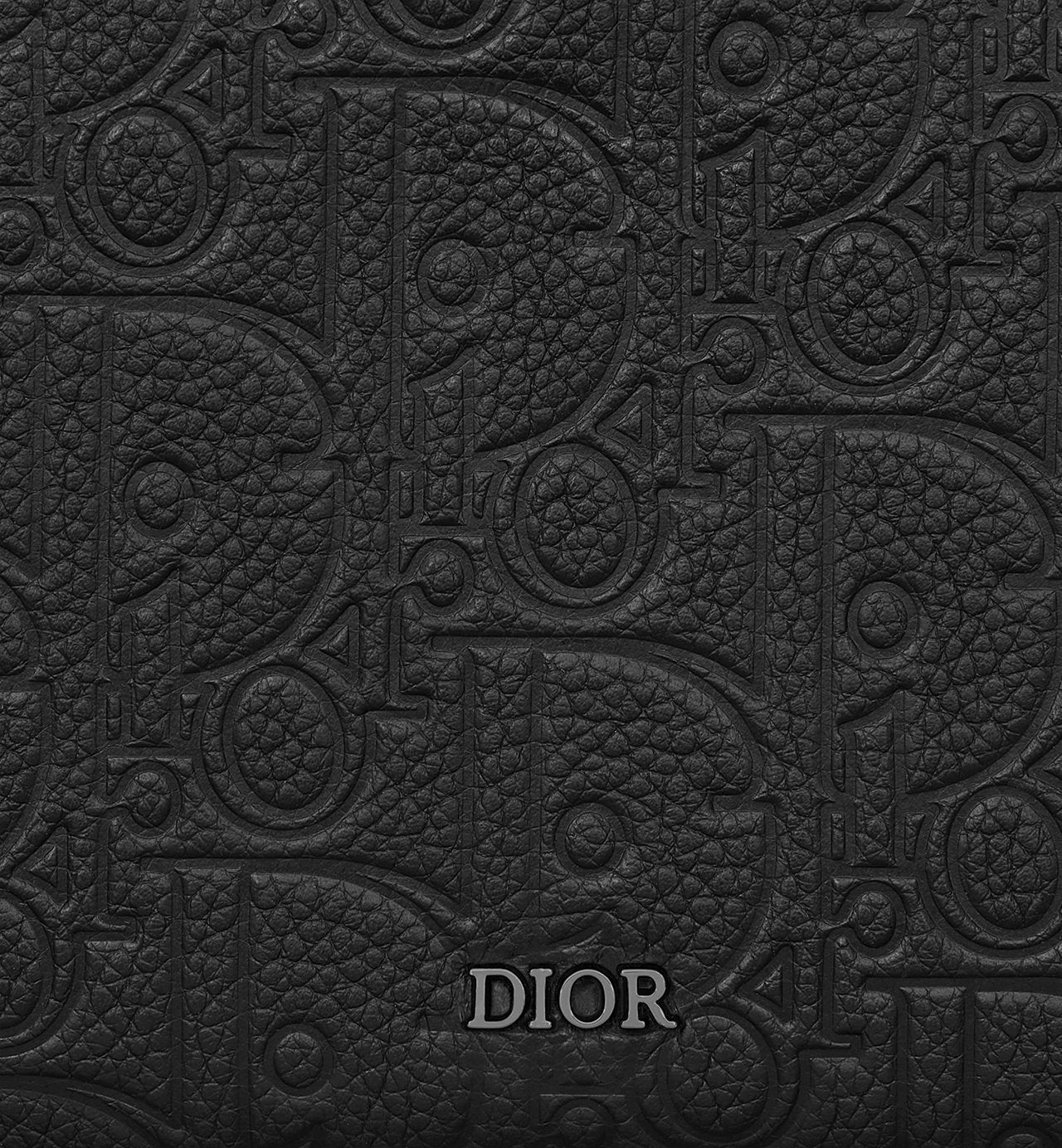 Zipped Long Wallet Black Dior Gravity Leather