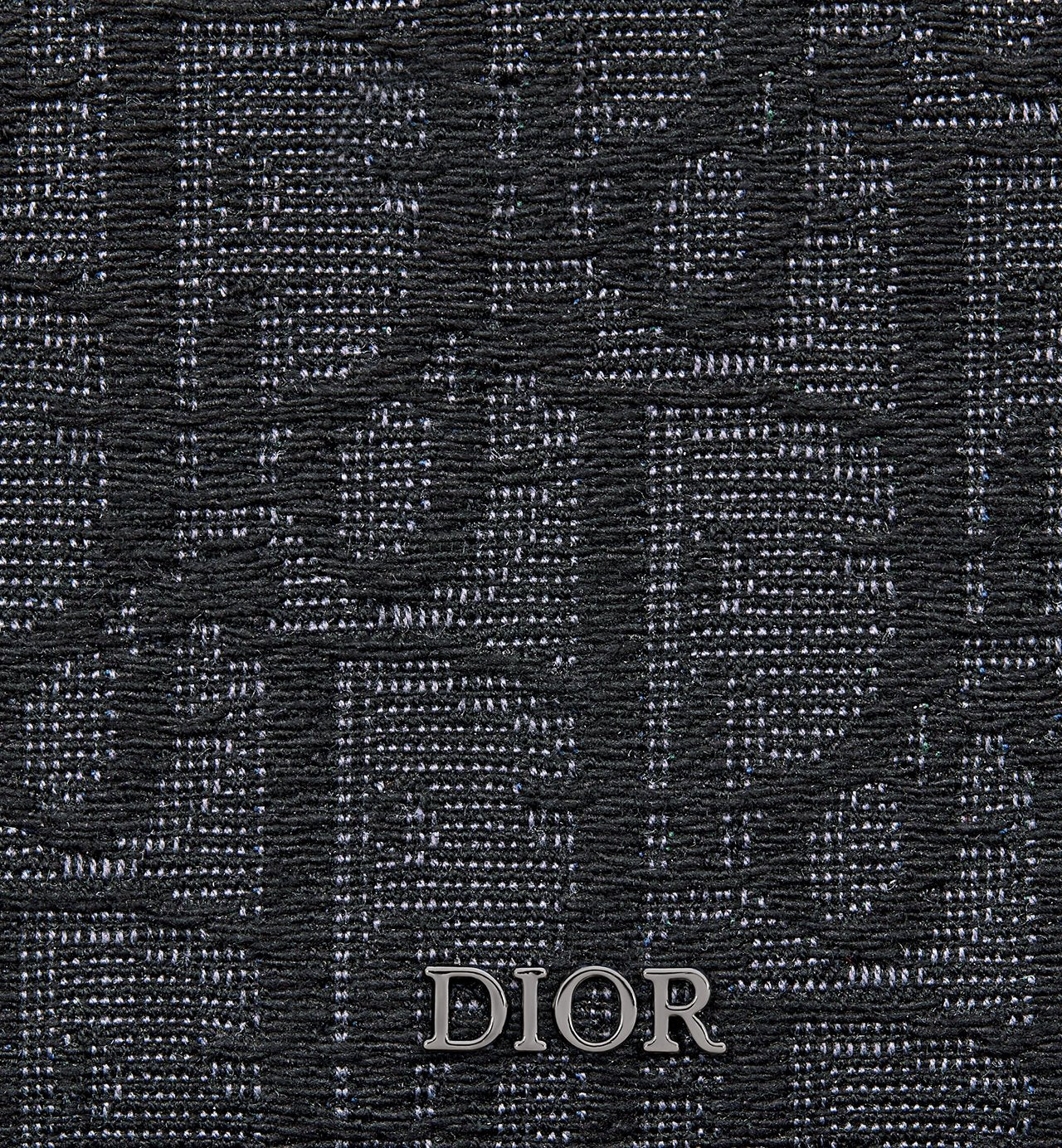 Zipped Coin Purse Black Dior Oblique Jacquard