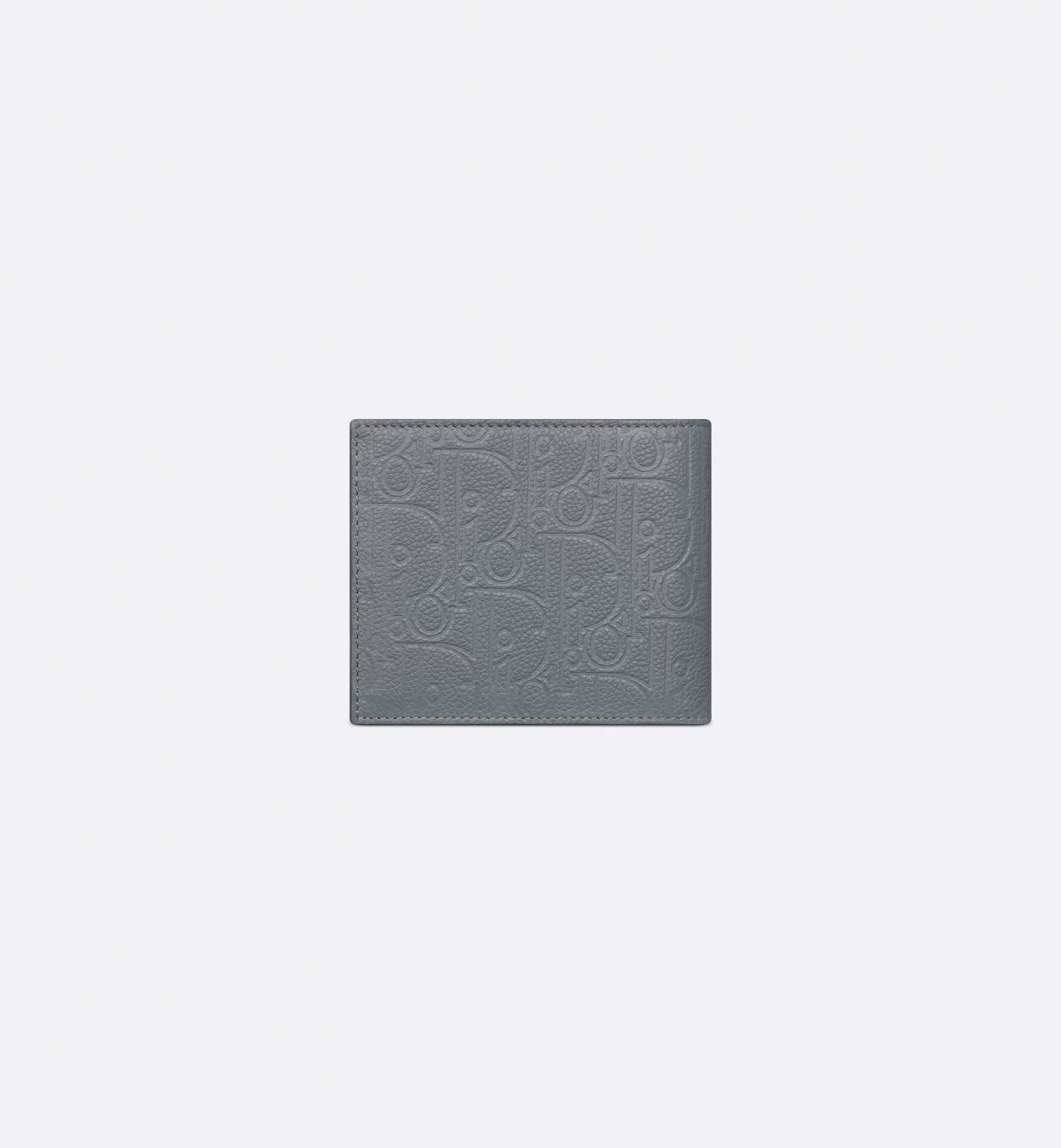 Bifold Wallet Deep Gray Dior Gravity Leather