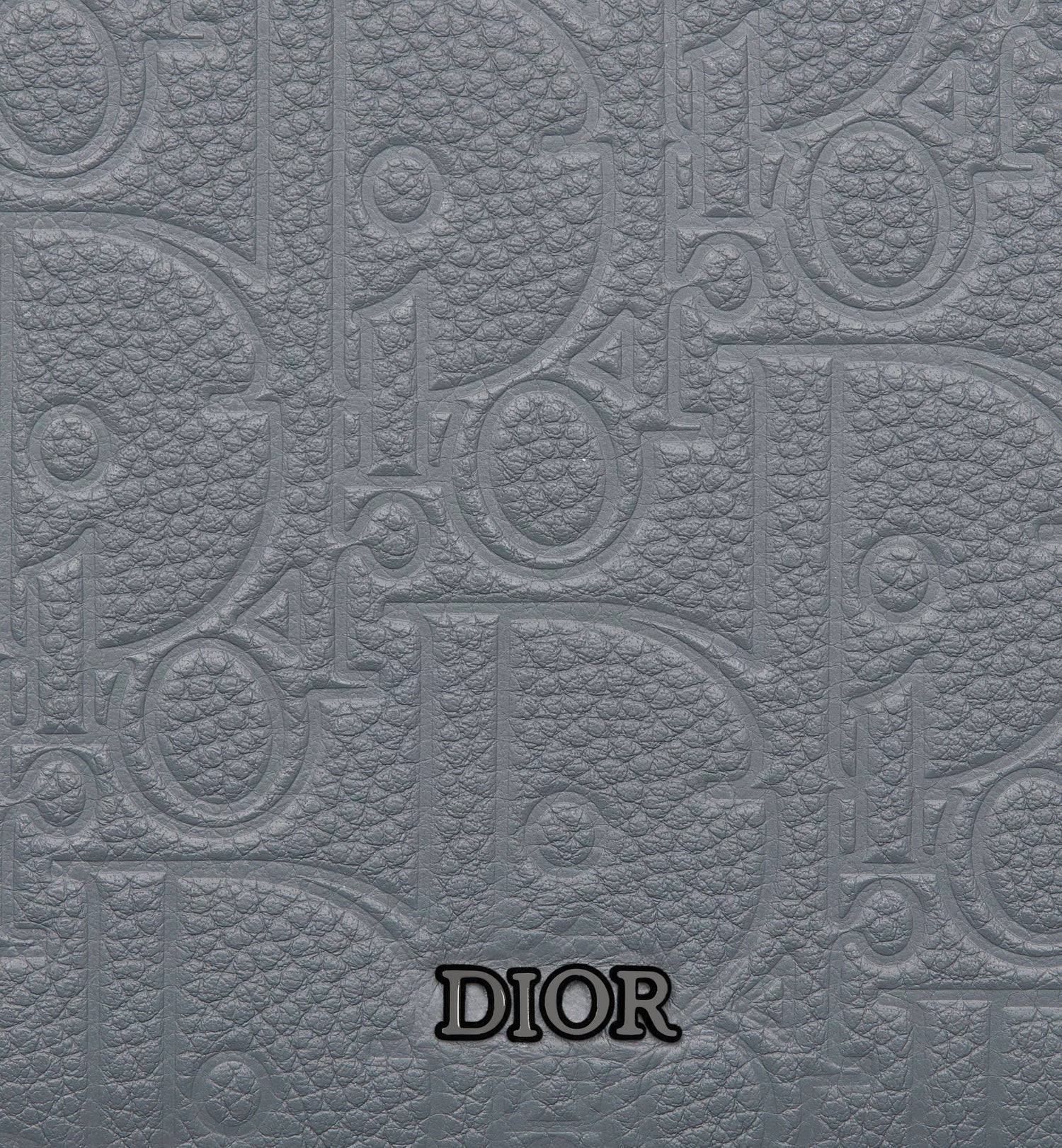 Bifold Wallet Deep Gray Dior Gravity Leather