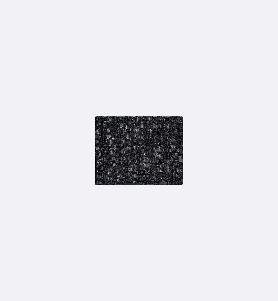 Wallet With Money Clip Black Dior Oblique Jacquard