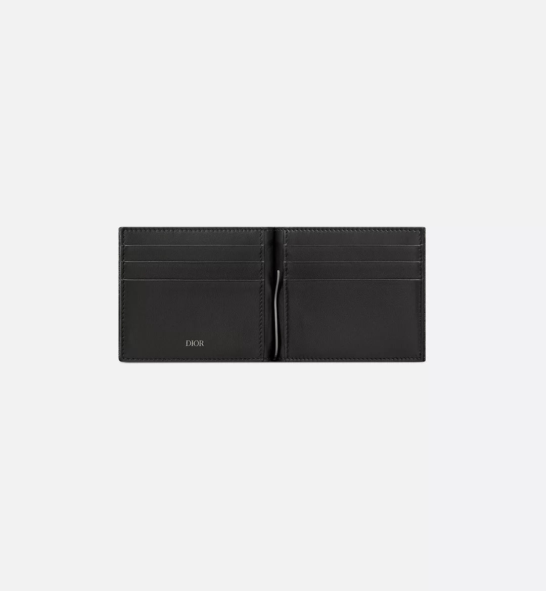 Wallet With Money Clip Black Dior Oblique Jacquard