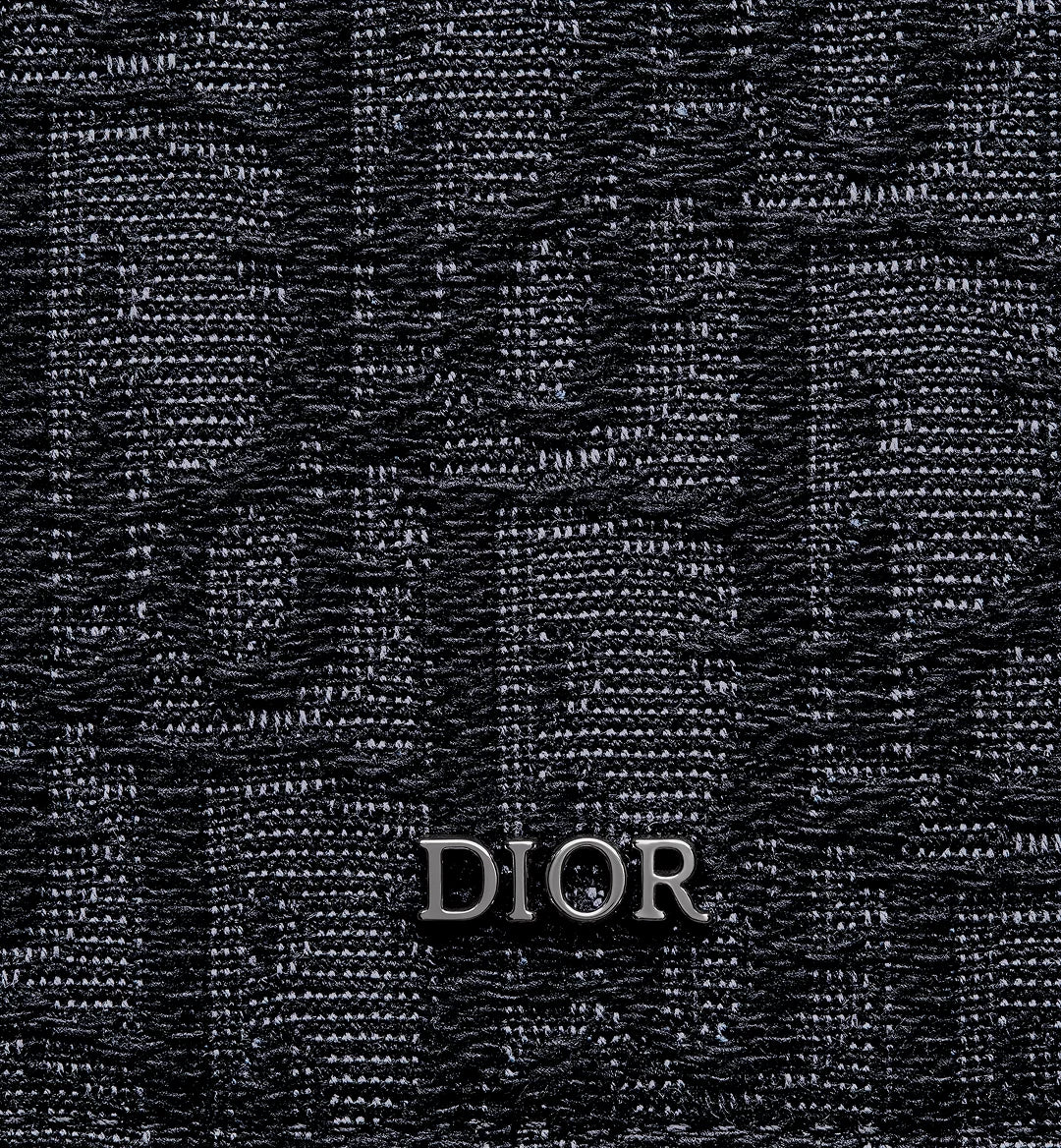 Wallet With Money Clip Black Dior Oblique Jacquard