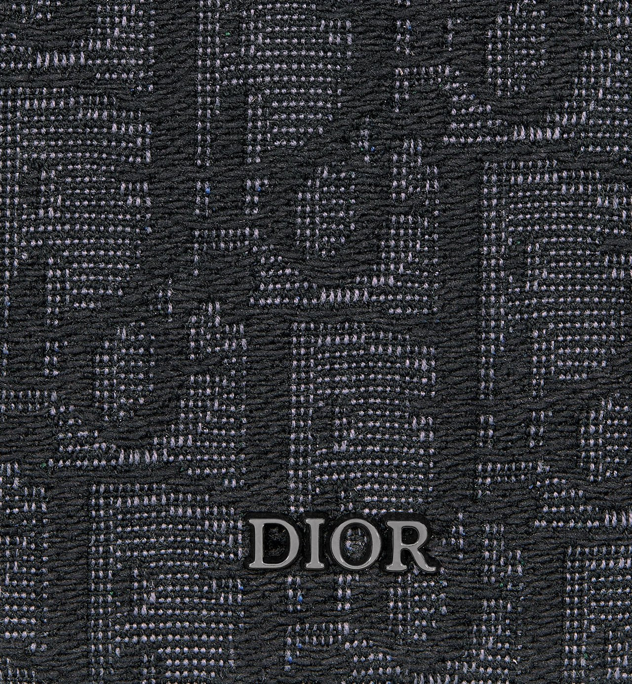 Vertical Bifold Wallet Black Dior Oblique Jacquard