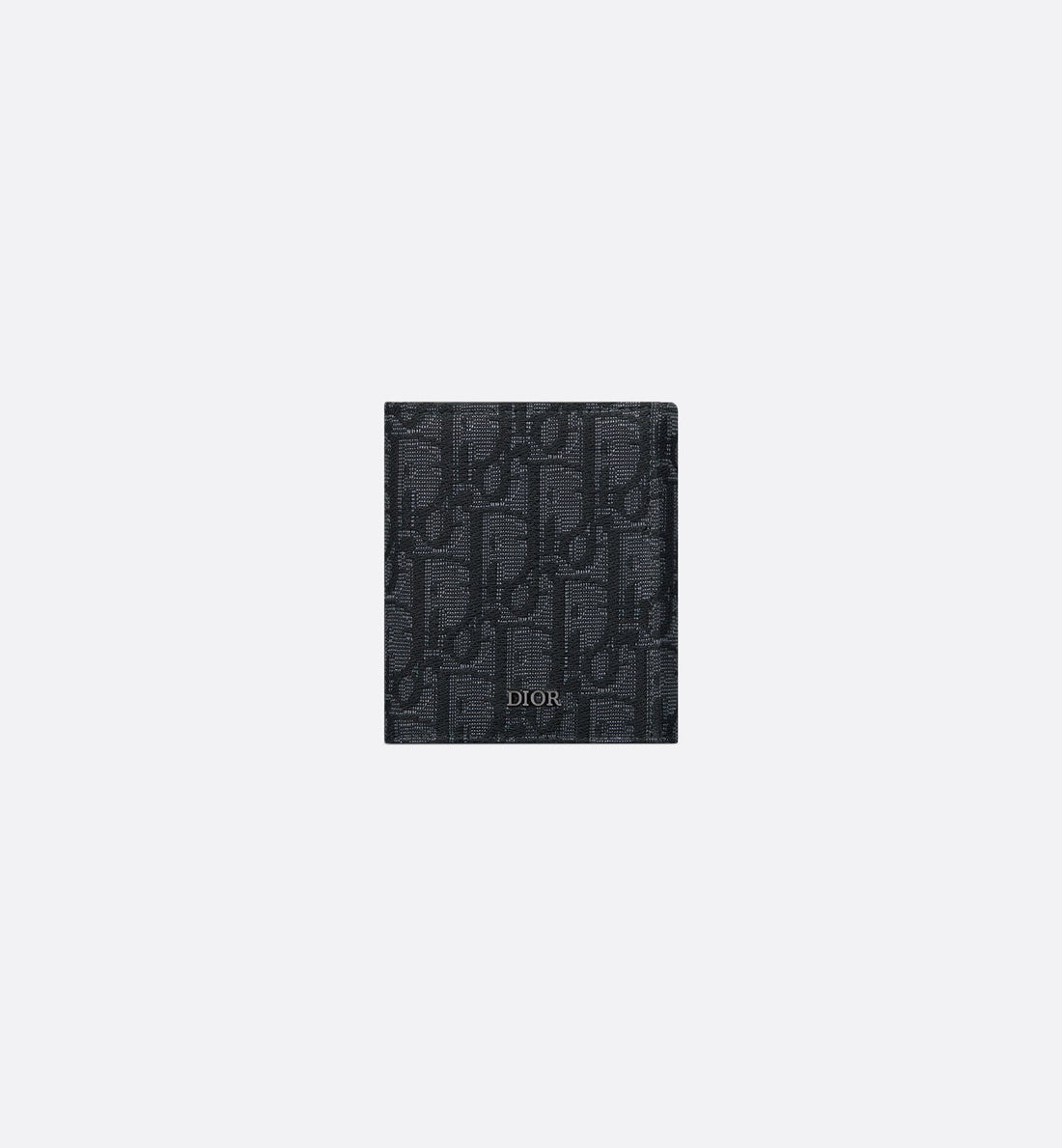 Trifold Wallet Black Dior Oblique Jacquard