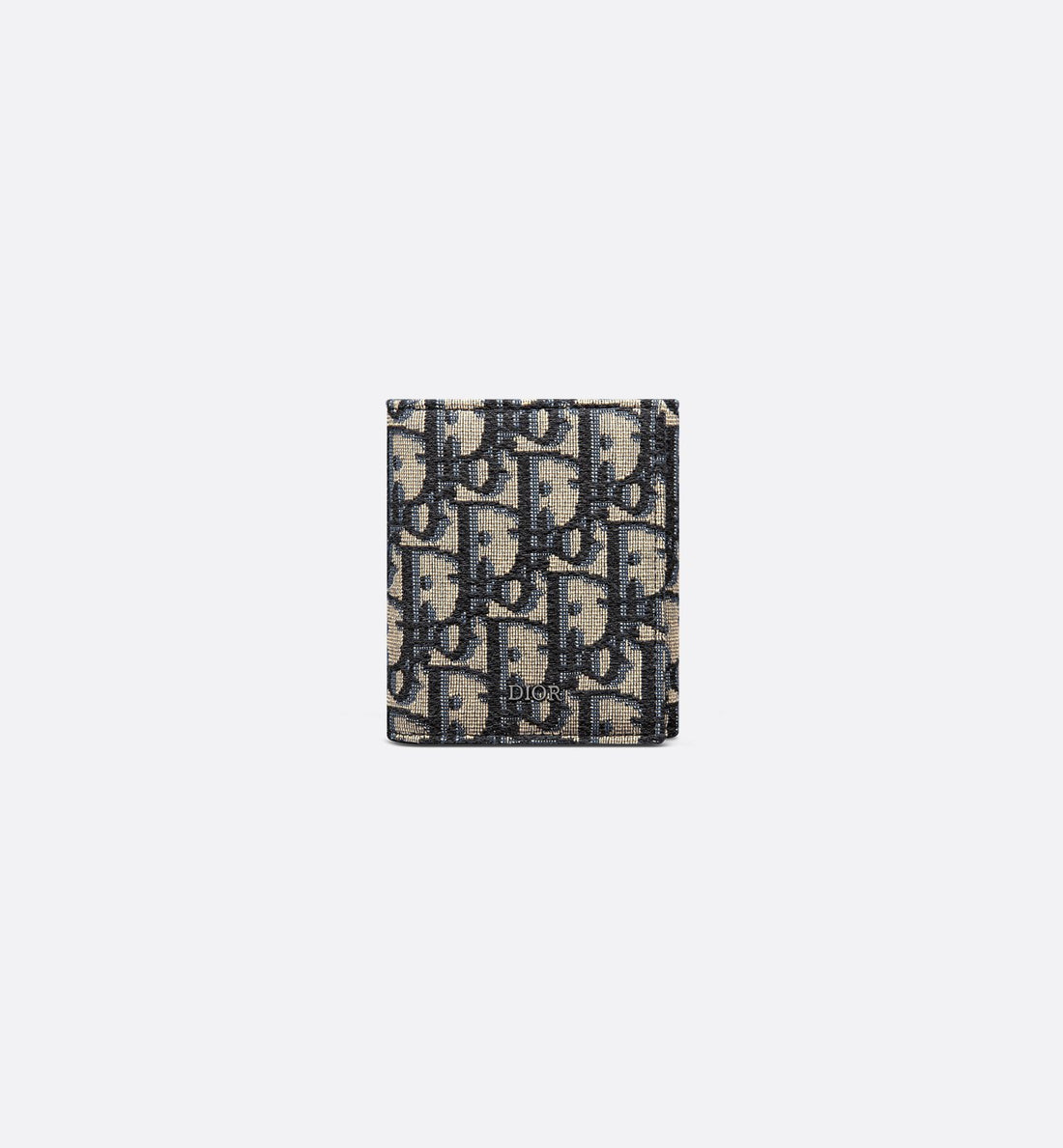 Trifold Wallet Beige And Black Dior Oblique Jacquard