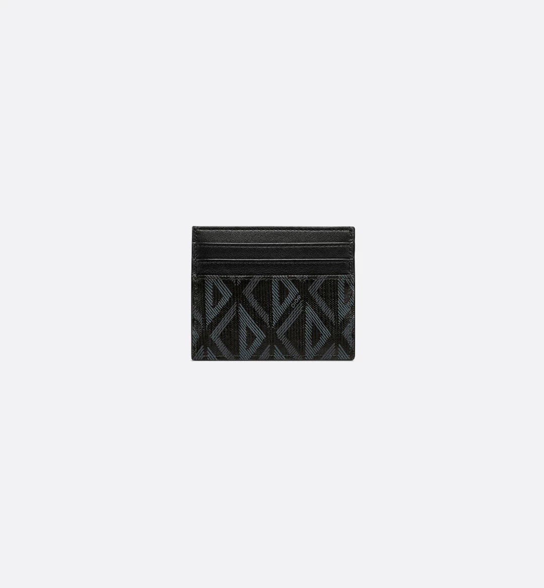 Card Holder Black Coated Cotton Canvas With Cd Diamond Print