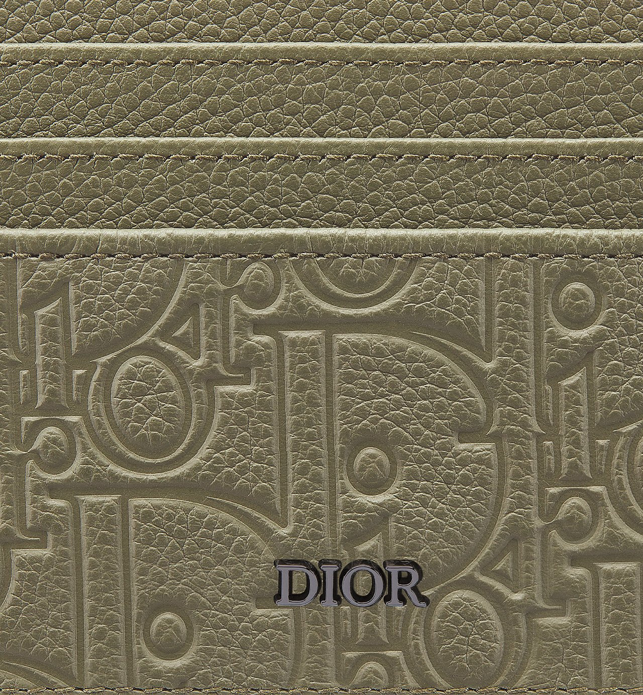 Card Holder Khaki Dior Gravity Leather