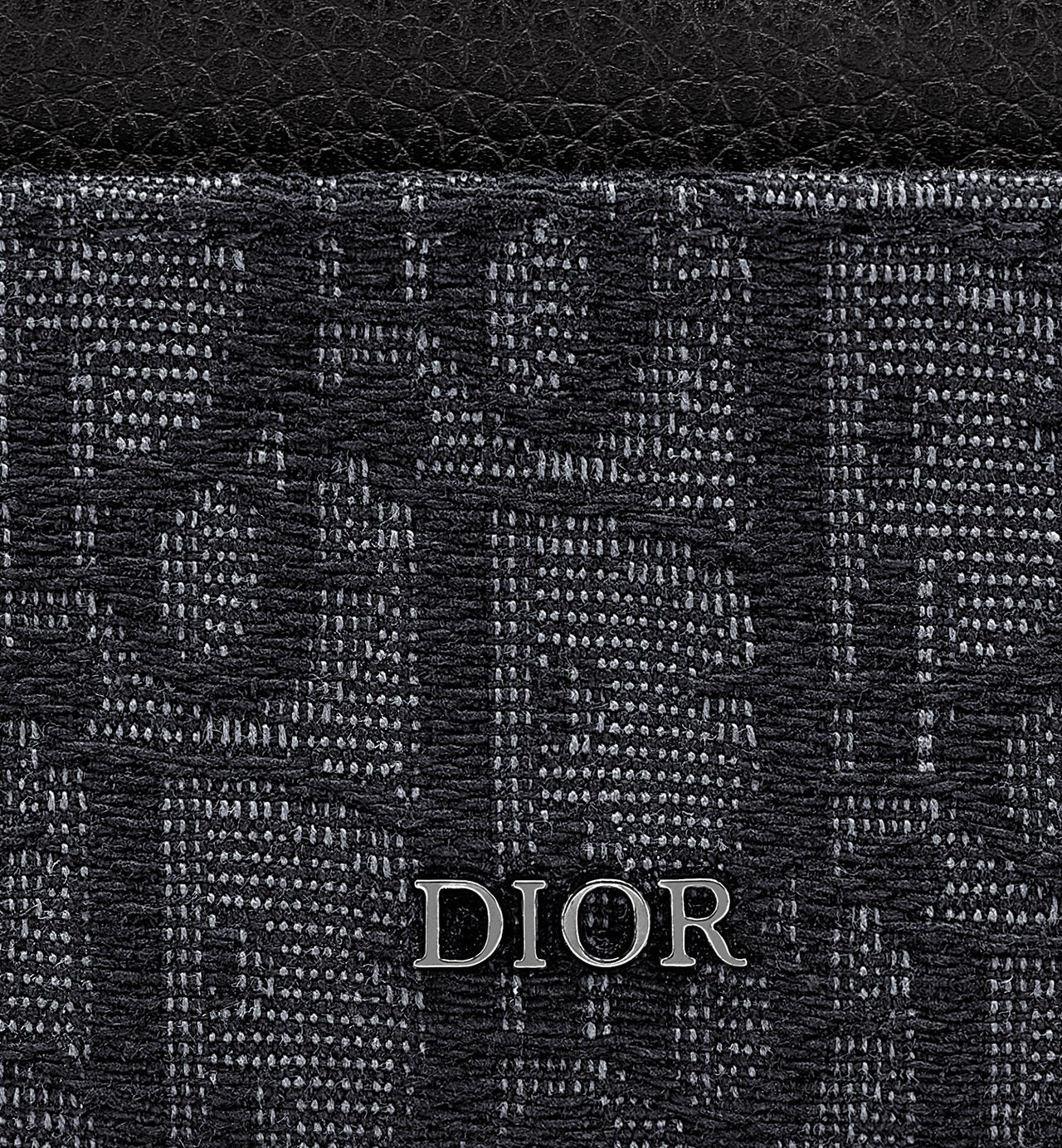 Card Holder Black Dior Oblique Jacquard And Black Grained Calfskin