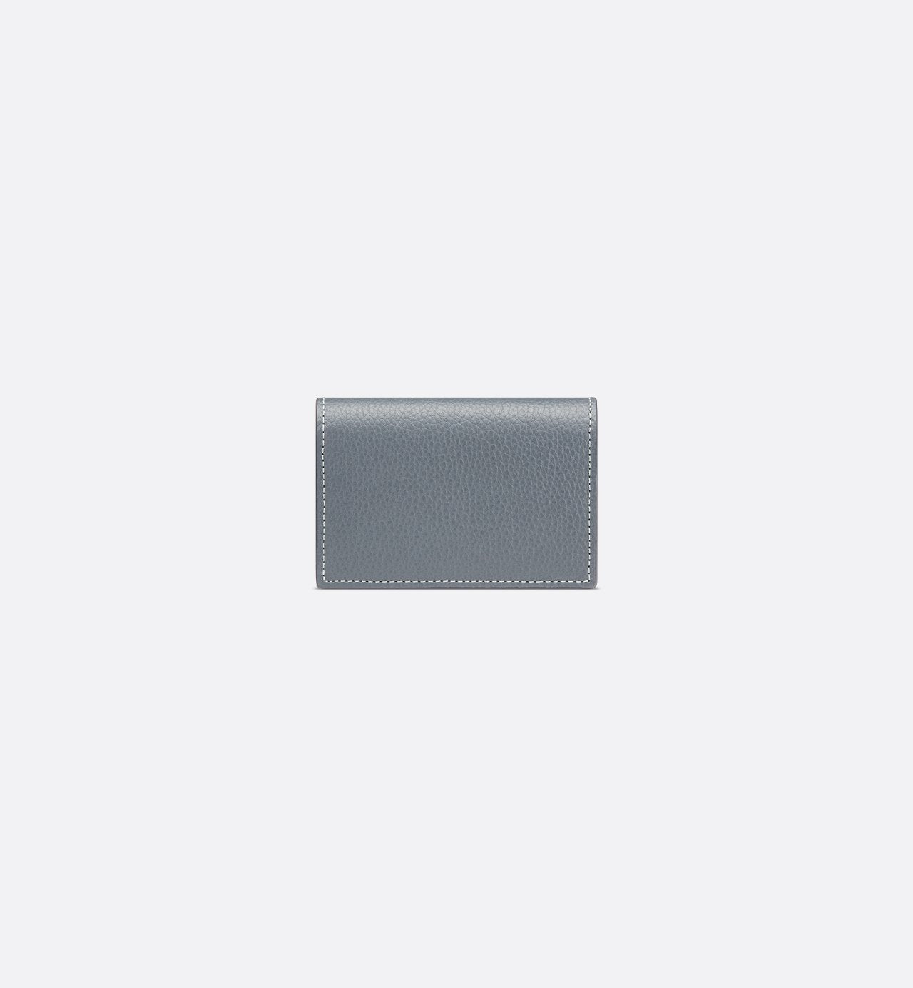 Cd Icon Business Card Holder Deep Gray Grained Calfskin