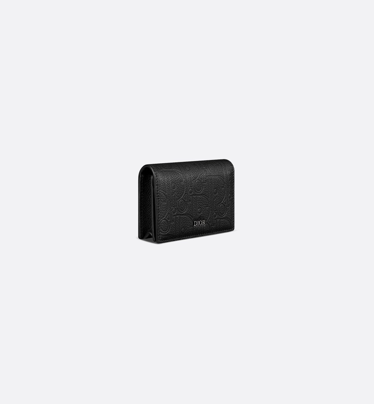 Business Card Holder Black Dior Gravity Leather