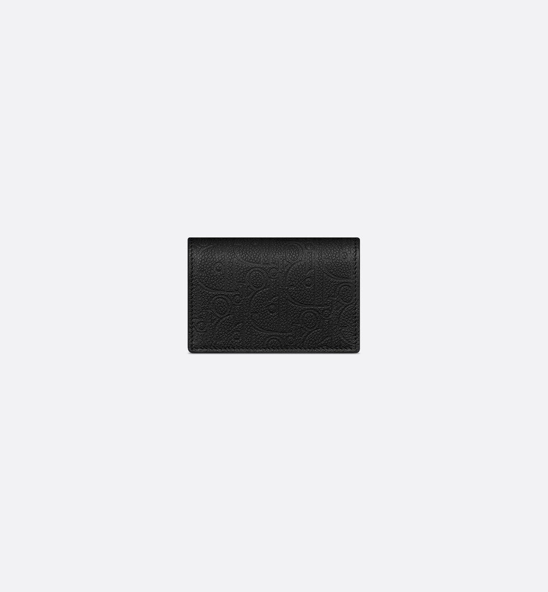 Business Card Holder Black Dior Gravity Leather