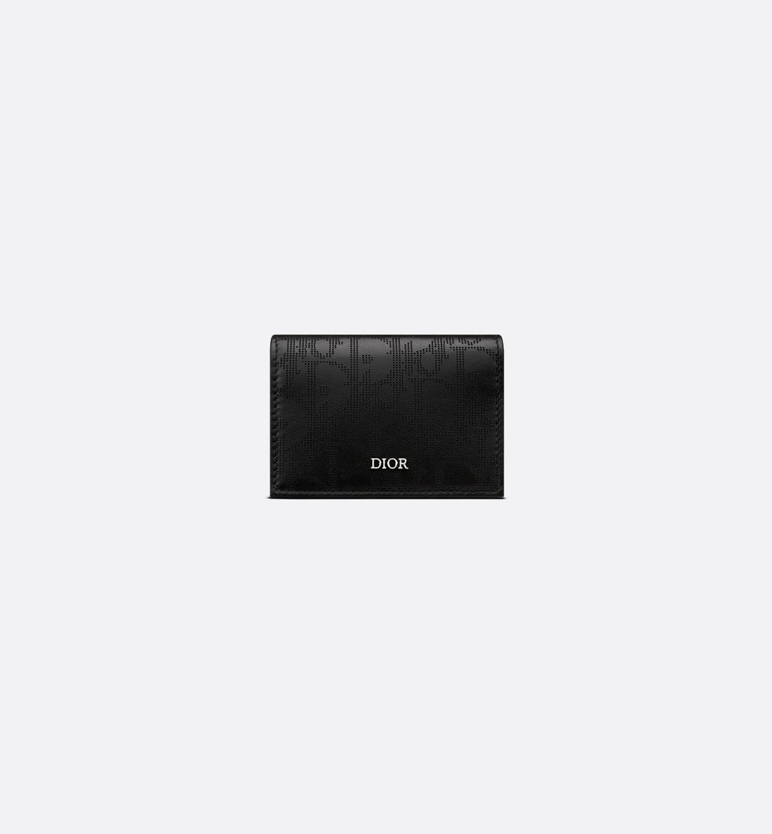 Business Card Holder Black Dior Oblique Galaxy Leather