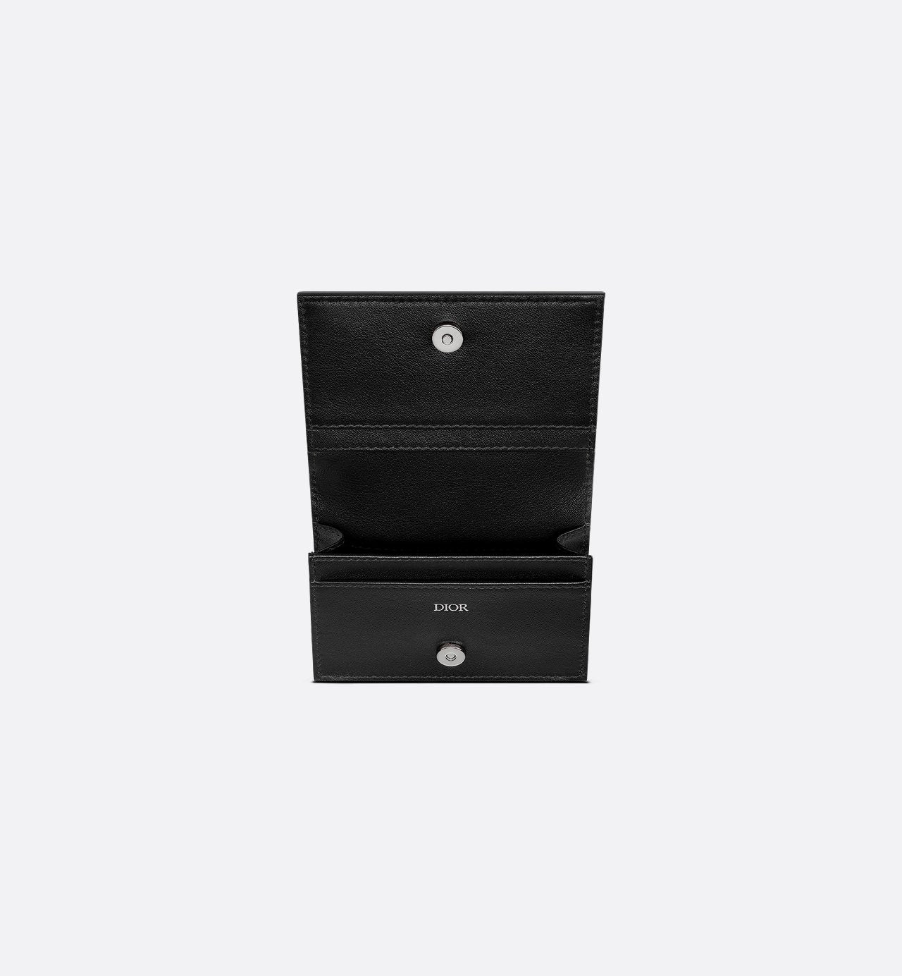 Business Card Holder Black Dior Oblique Galaxy Leather