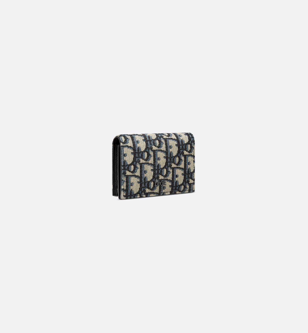 Business Card Holder Beige And Black Dior Oblique Jacquard