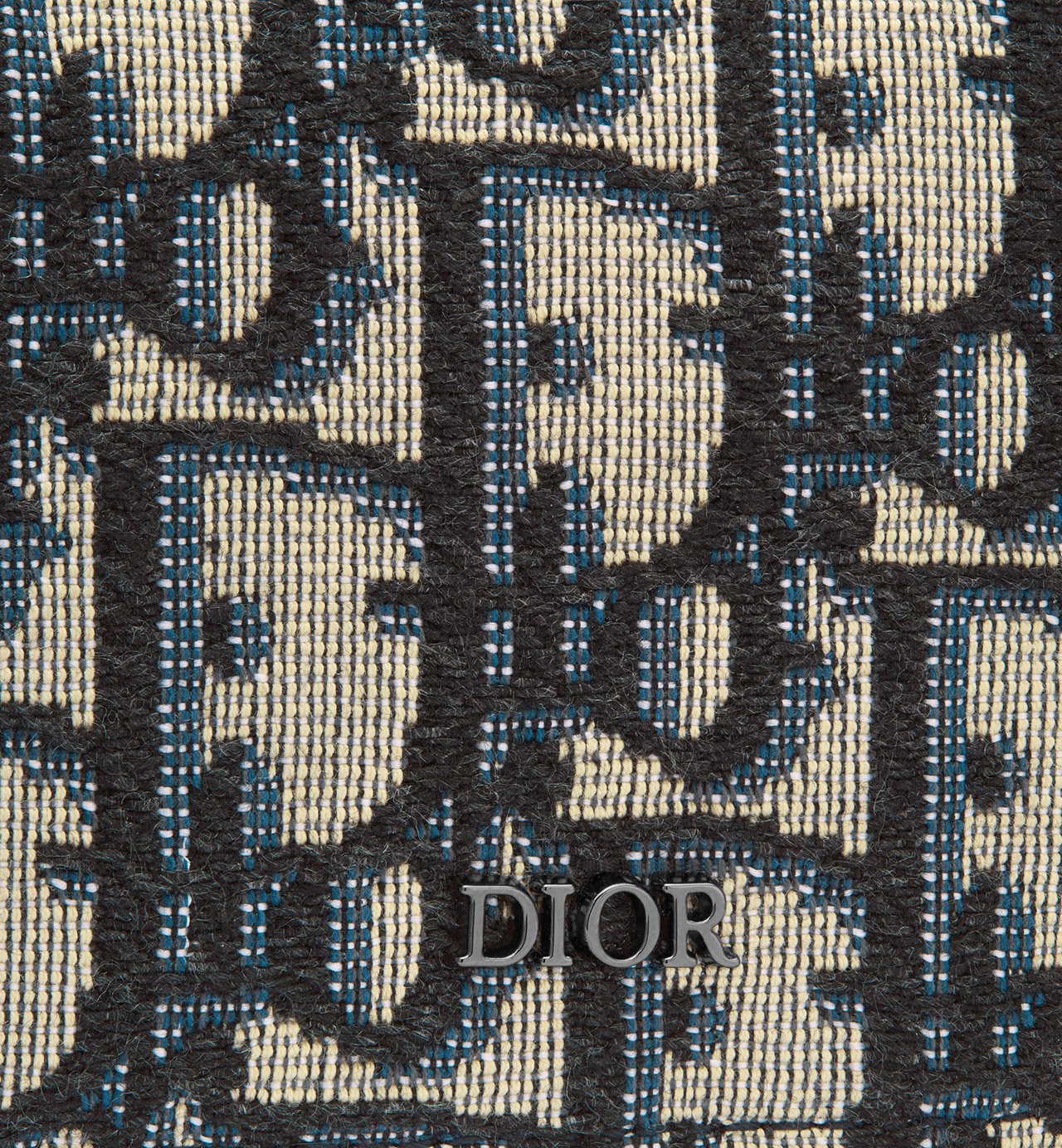 Business Card Holder Beige And Black Dior Oblique Jacquard