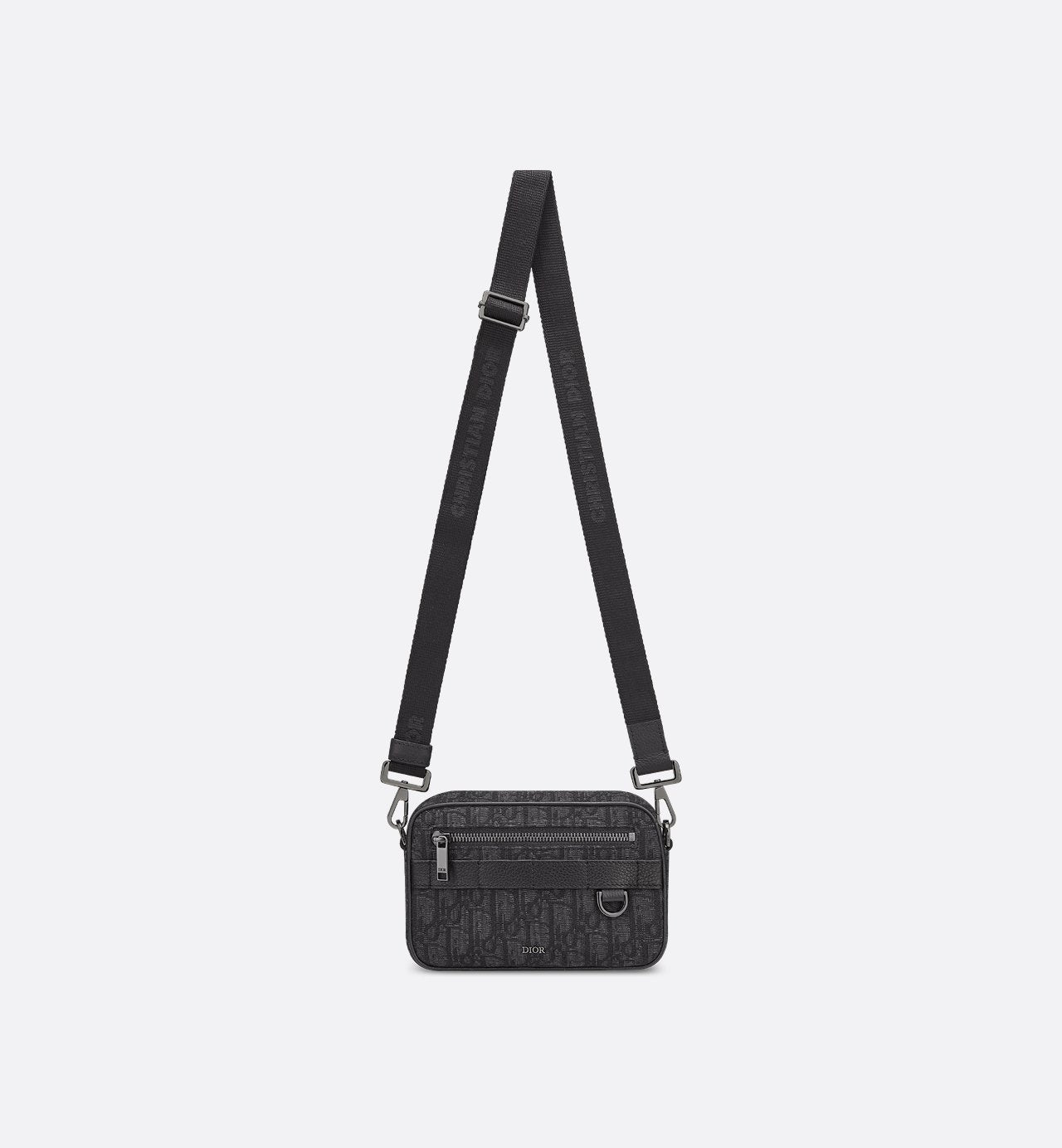 Mini Safari Bag With Strap Black Dior Oblique Jacquard