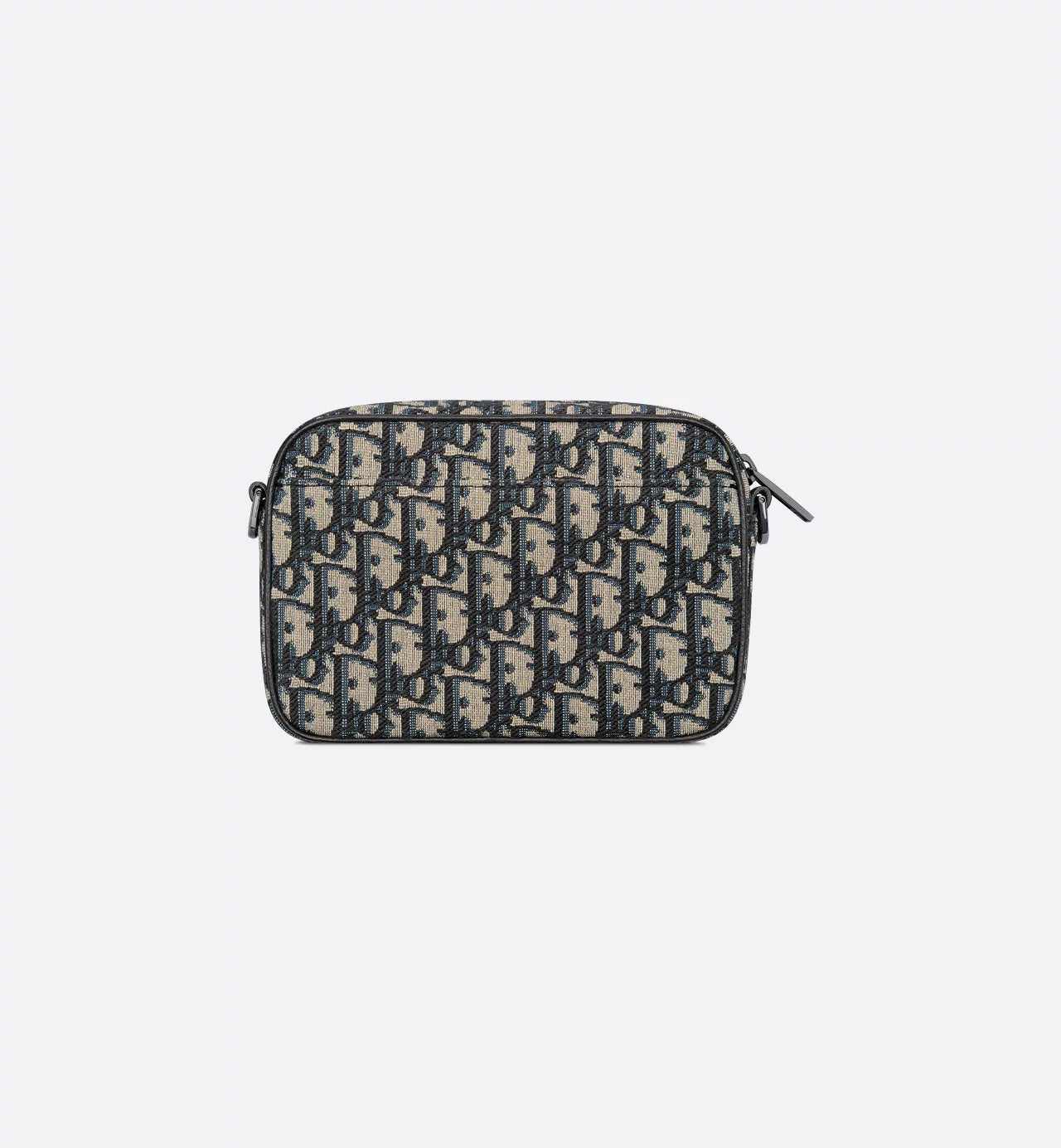 Mini Safari Bag with Strap Beige and Black Dior Oblique Jacquard