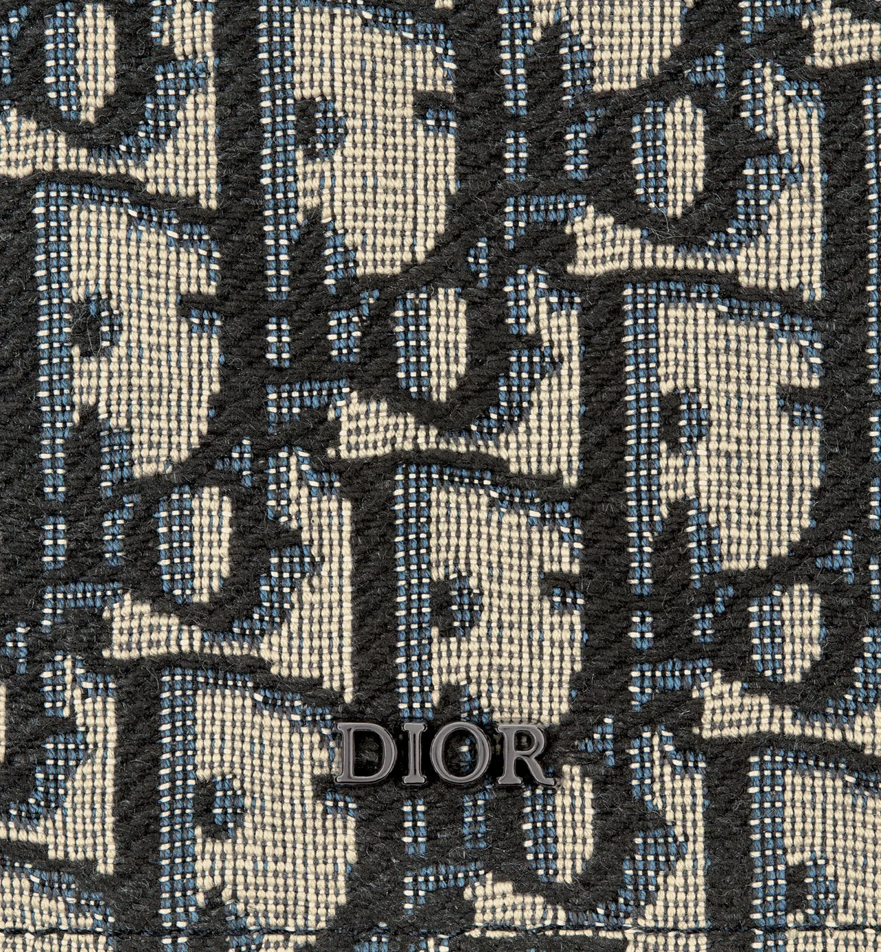 Compact Wallet Beige And Black Dior Oblique Jacquard