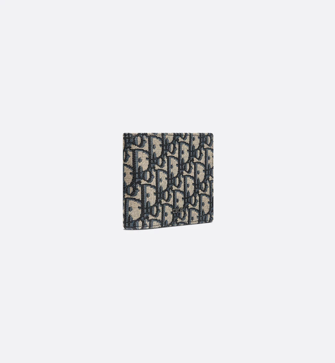 Wallet Beige And Black Dior Oblique Jacquard