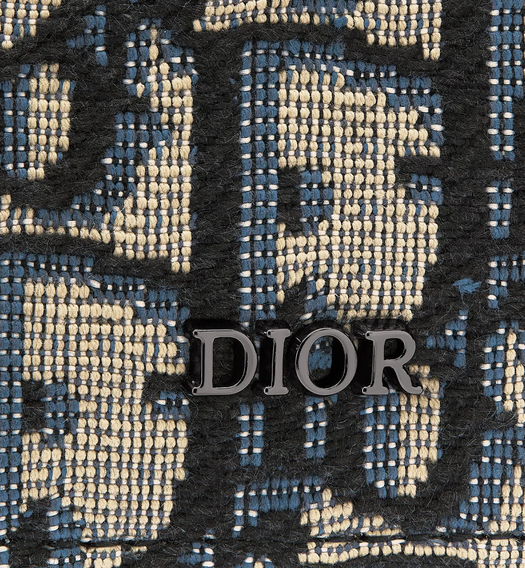 Wallet Beige And Black Dior Oblique Jacquard