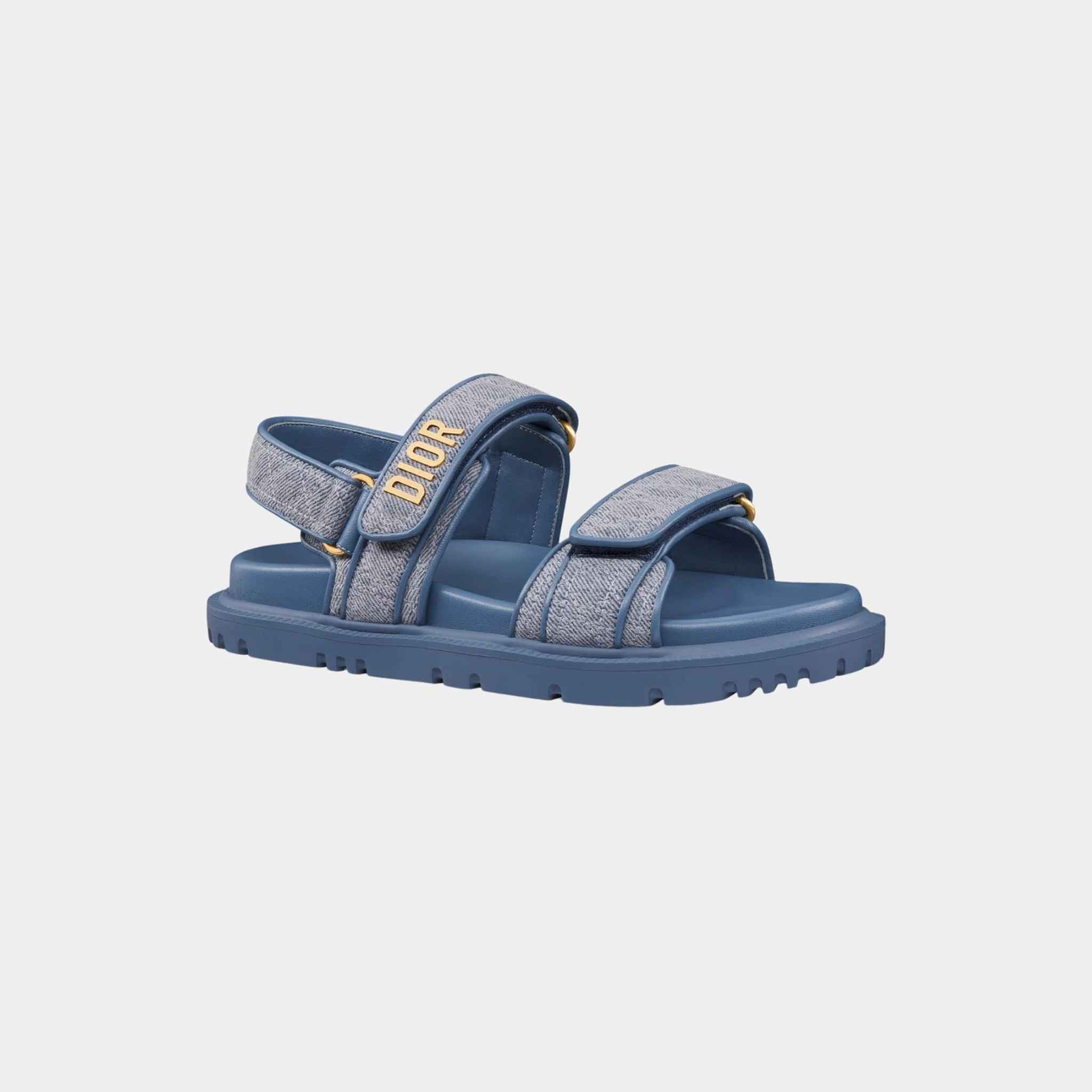 Dior Dioract Sandal Blue Cannage Denim