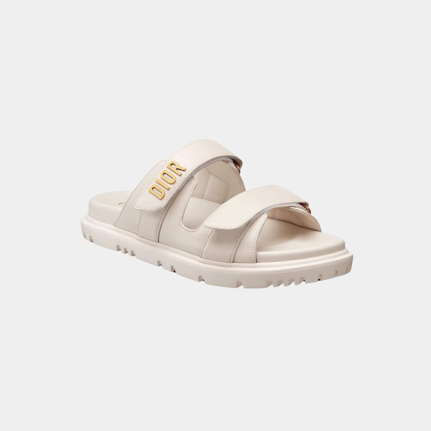 Dioract Slide White Lambskin