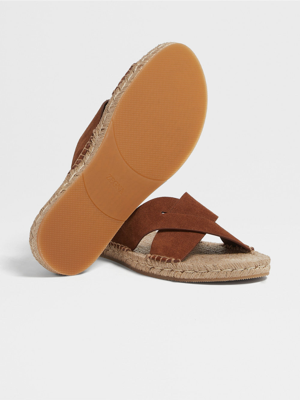 FOLIAGE SUEDE ESPADRILLE SANDALS