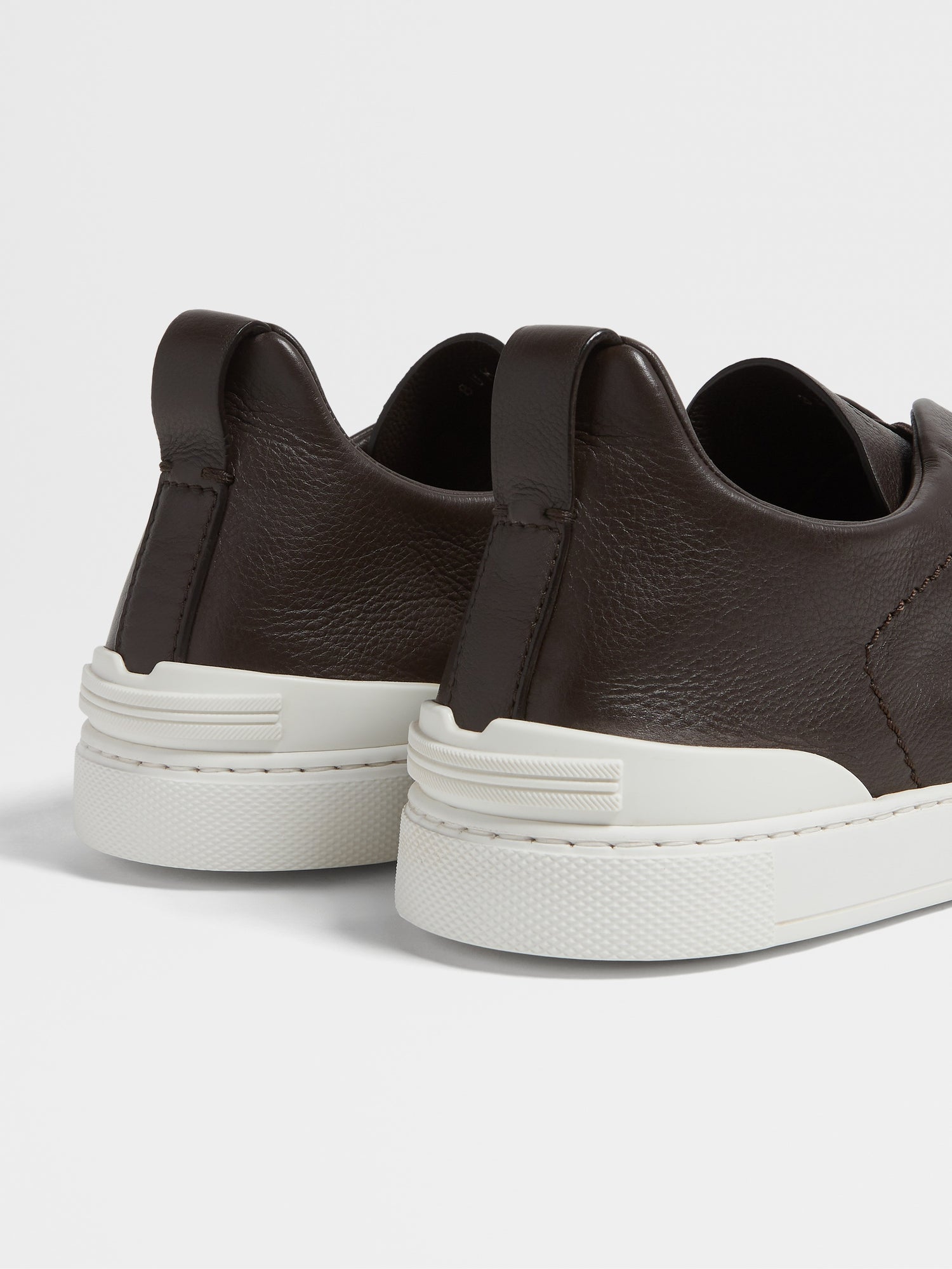 DARK BROWN SECONDSKIN TRIPLE STITCH™ SNEAKERS