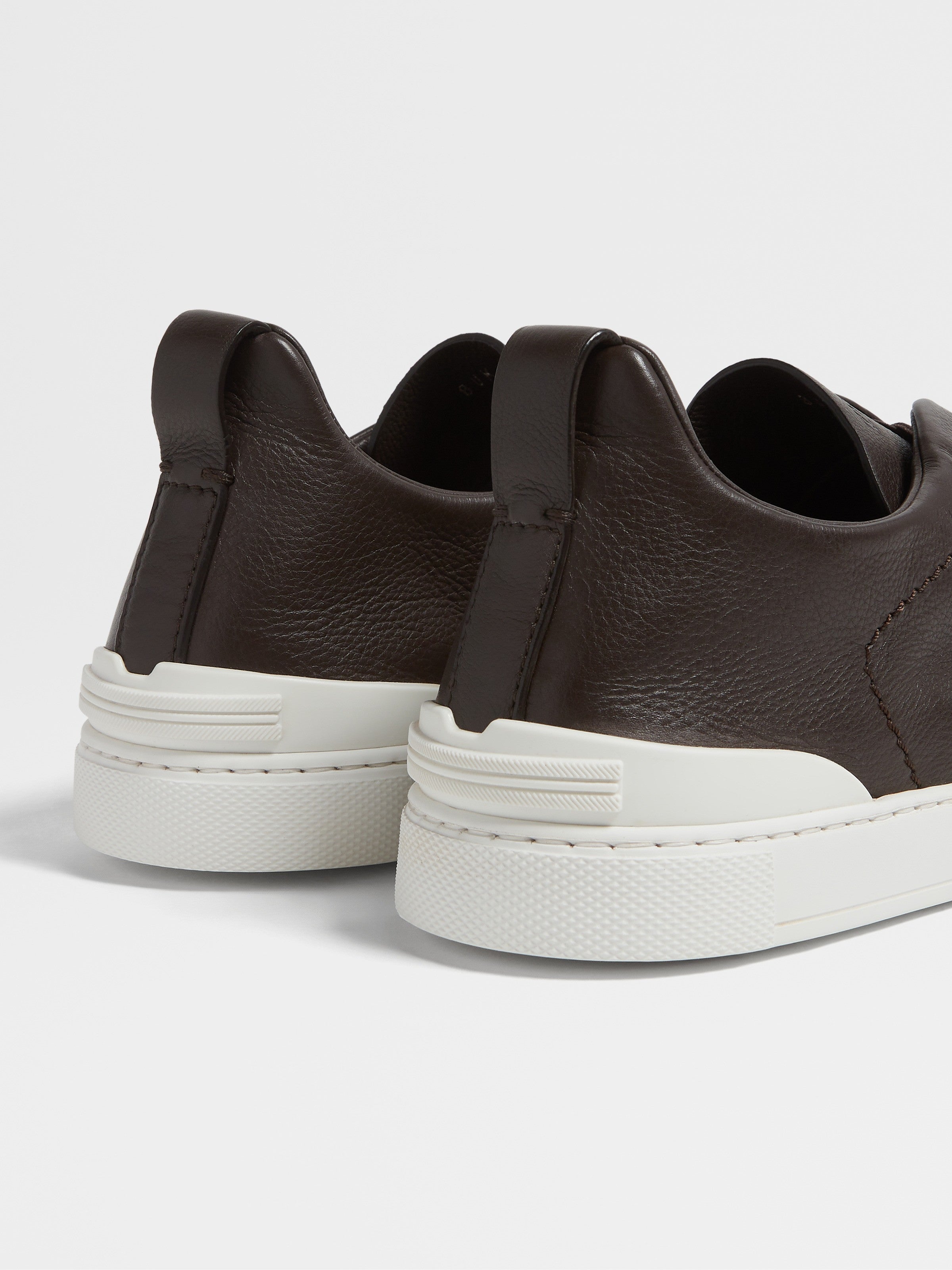 DARK BROWN SECONDSKIN TRIPLE STITCH™ SNEAKERS