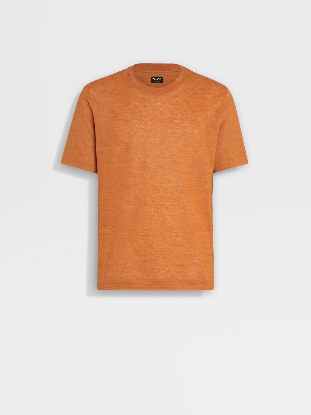 BRIGHT ORANGE LINEN T-SHIRT