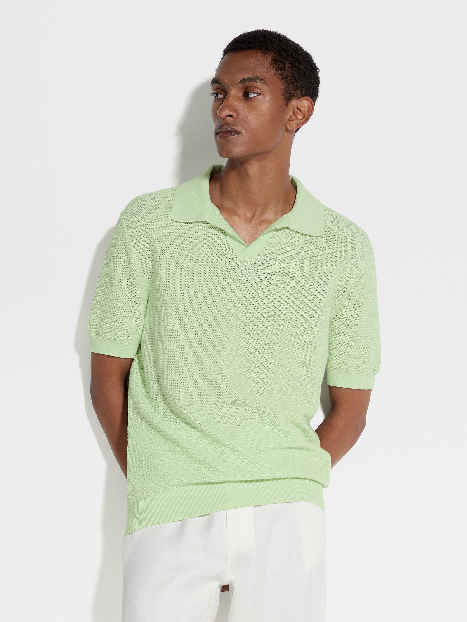 LIGHT AQUA GREEN PREMIUM COTTON POLO SHIRT