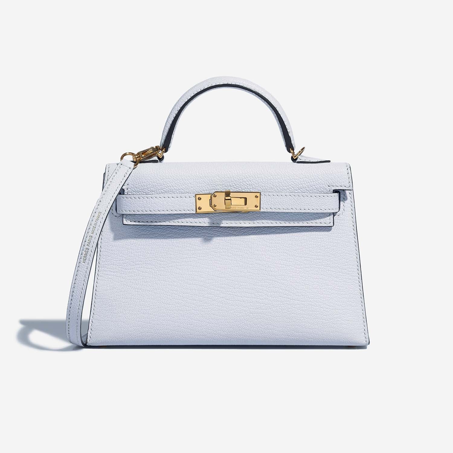 Kelly Mini Chevre Mysore Blue Brume