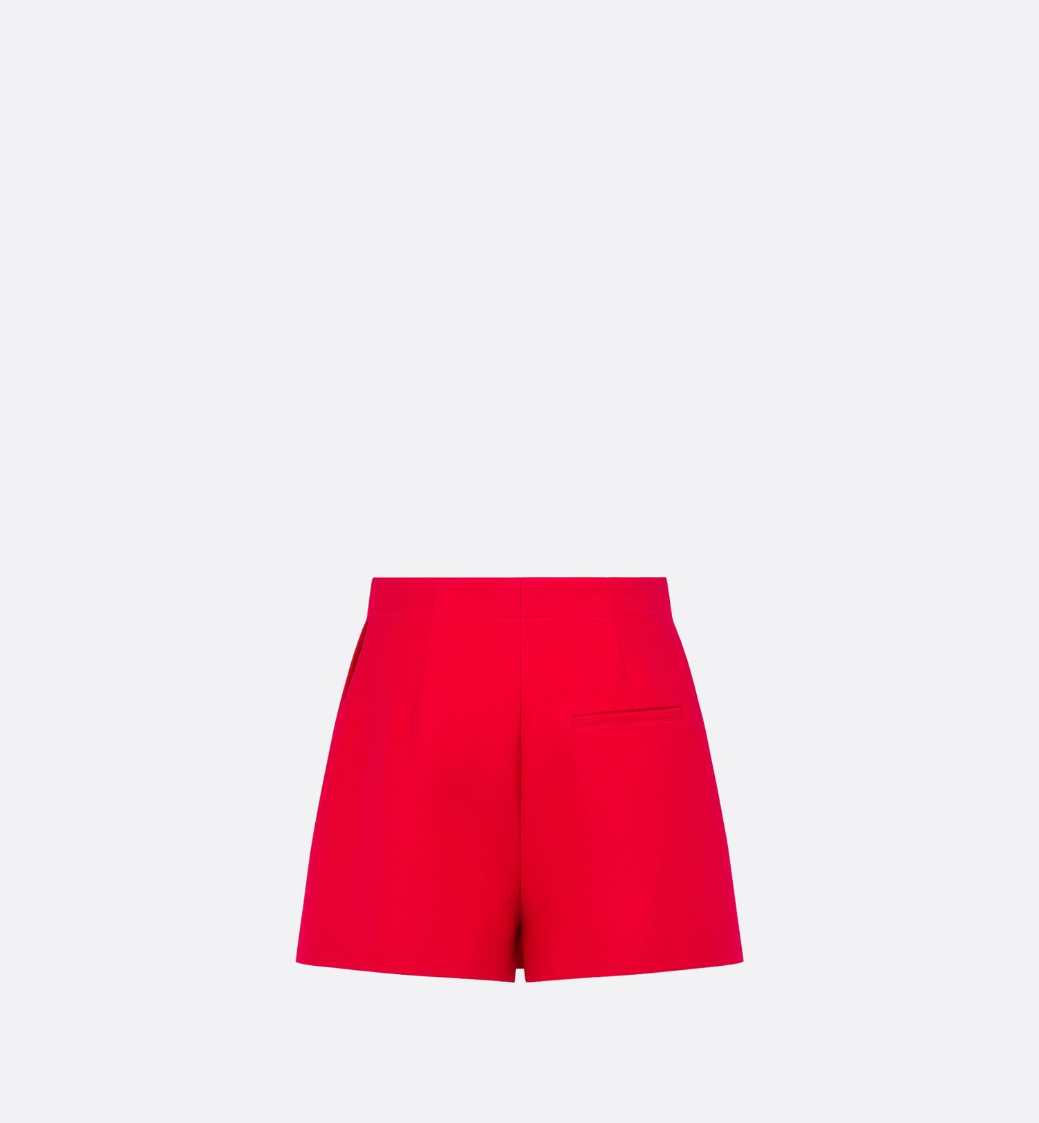 Dioramour Skort With Cd Button Red Lightweight Wool And Silk