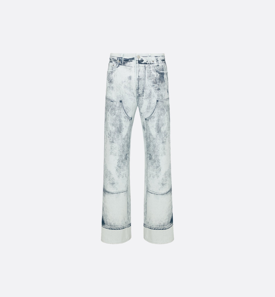 Carpenter-Effect Heritage Jeans Blue Cotton Twill