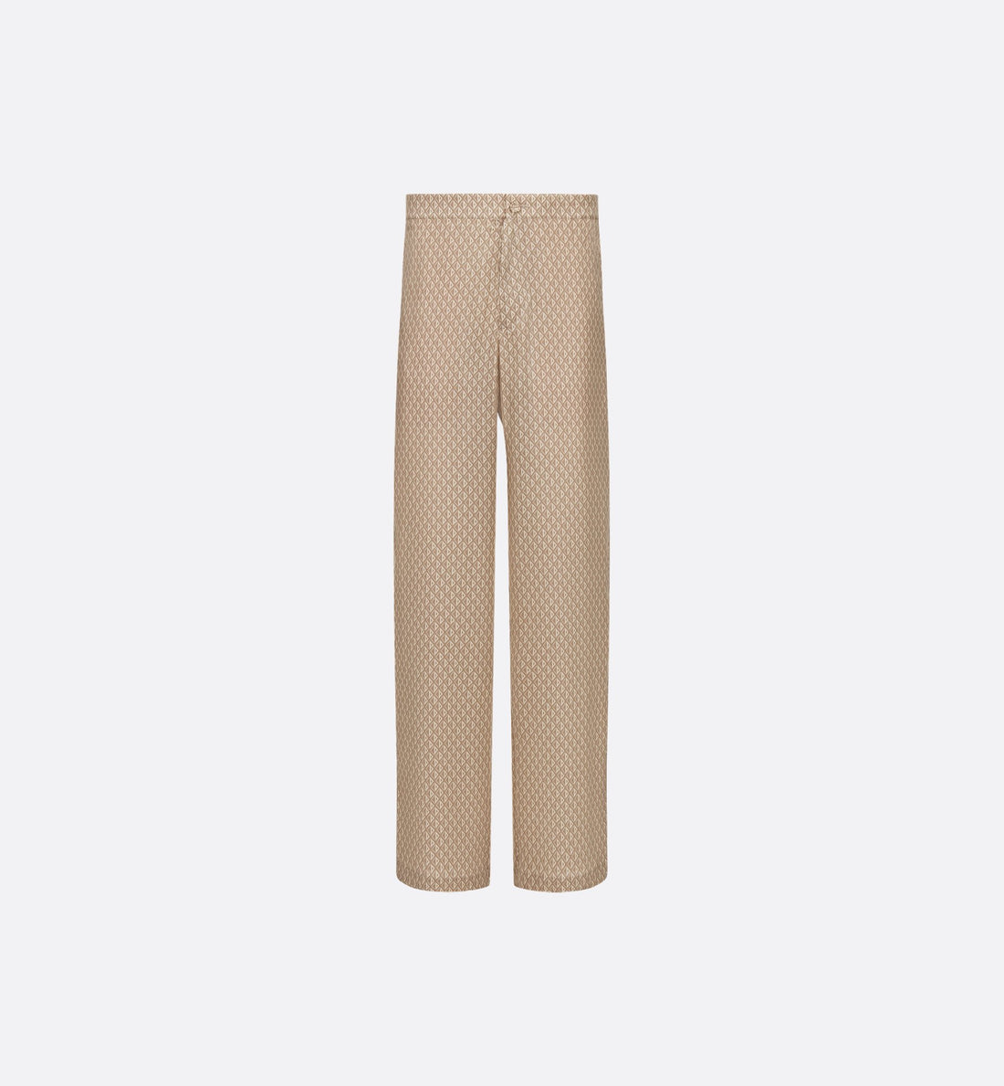 Cd Diamond Pajama Pants Beige Silk