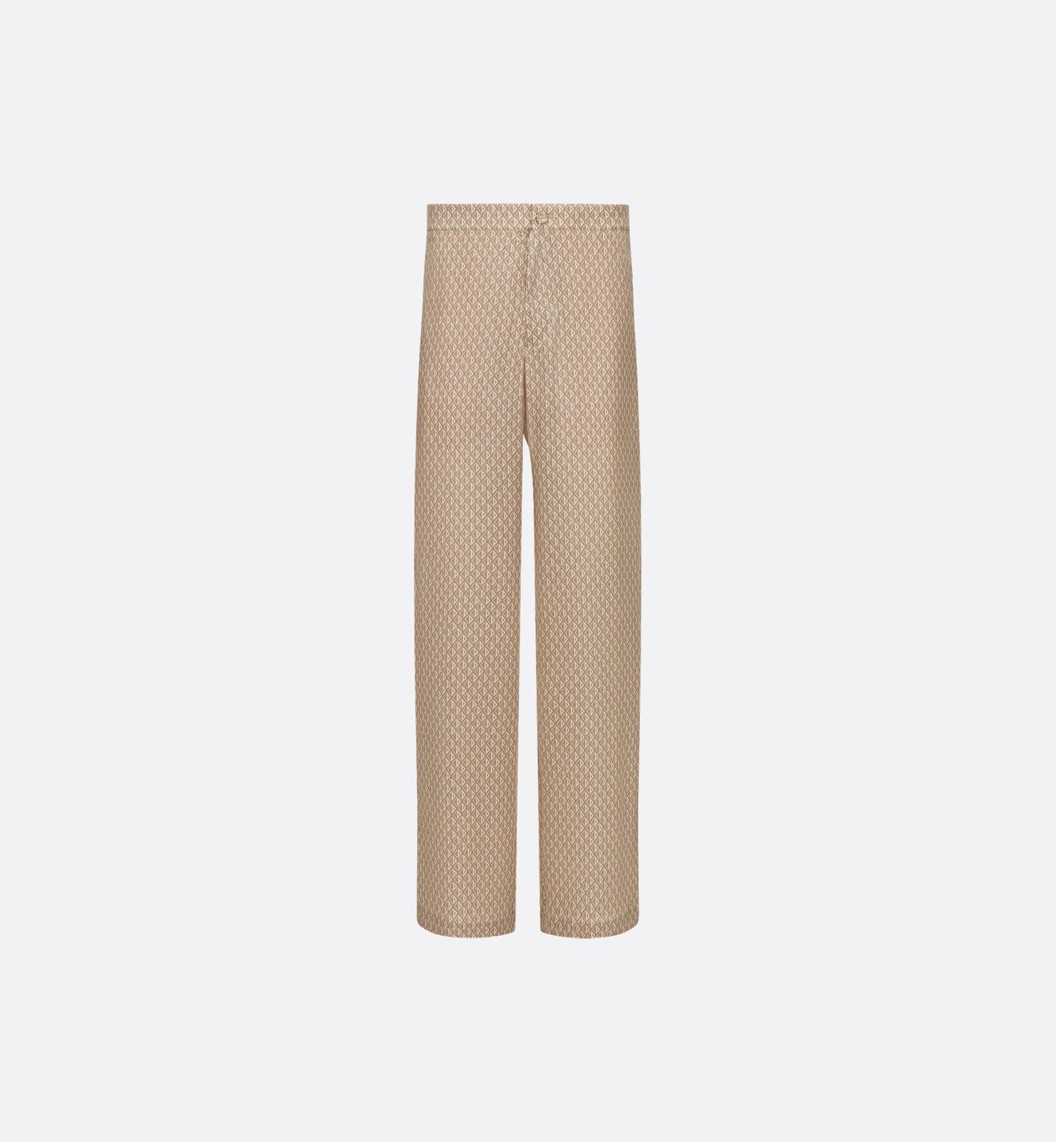 Cd Diamond Pajama Pants Beige Silk