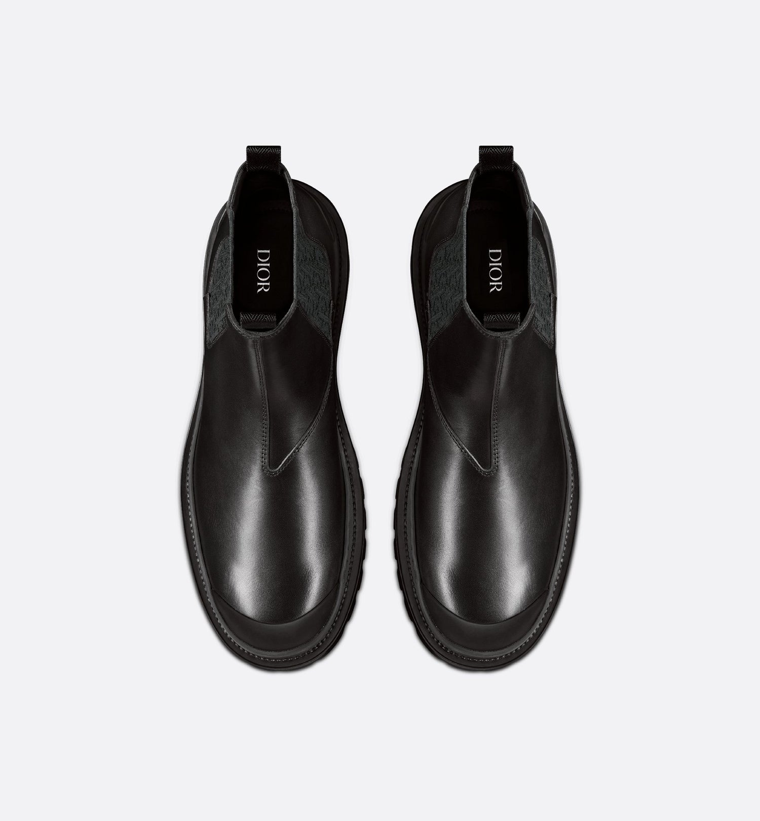 Dior Explorer Chelsea Boot Black Smooth Calfskin And Dior Oblique Motif