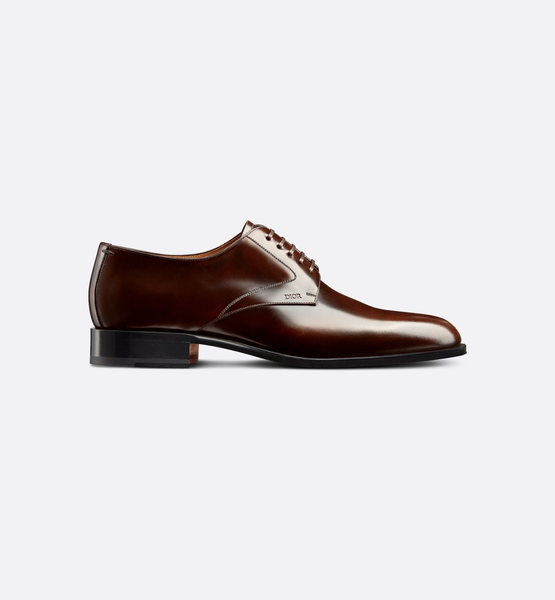 Dior Timeless Derby Shoe Dark Brown Polished Calfskin